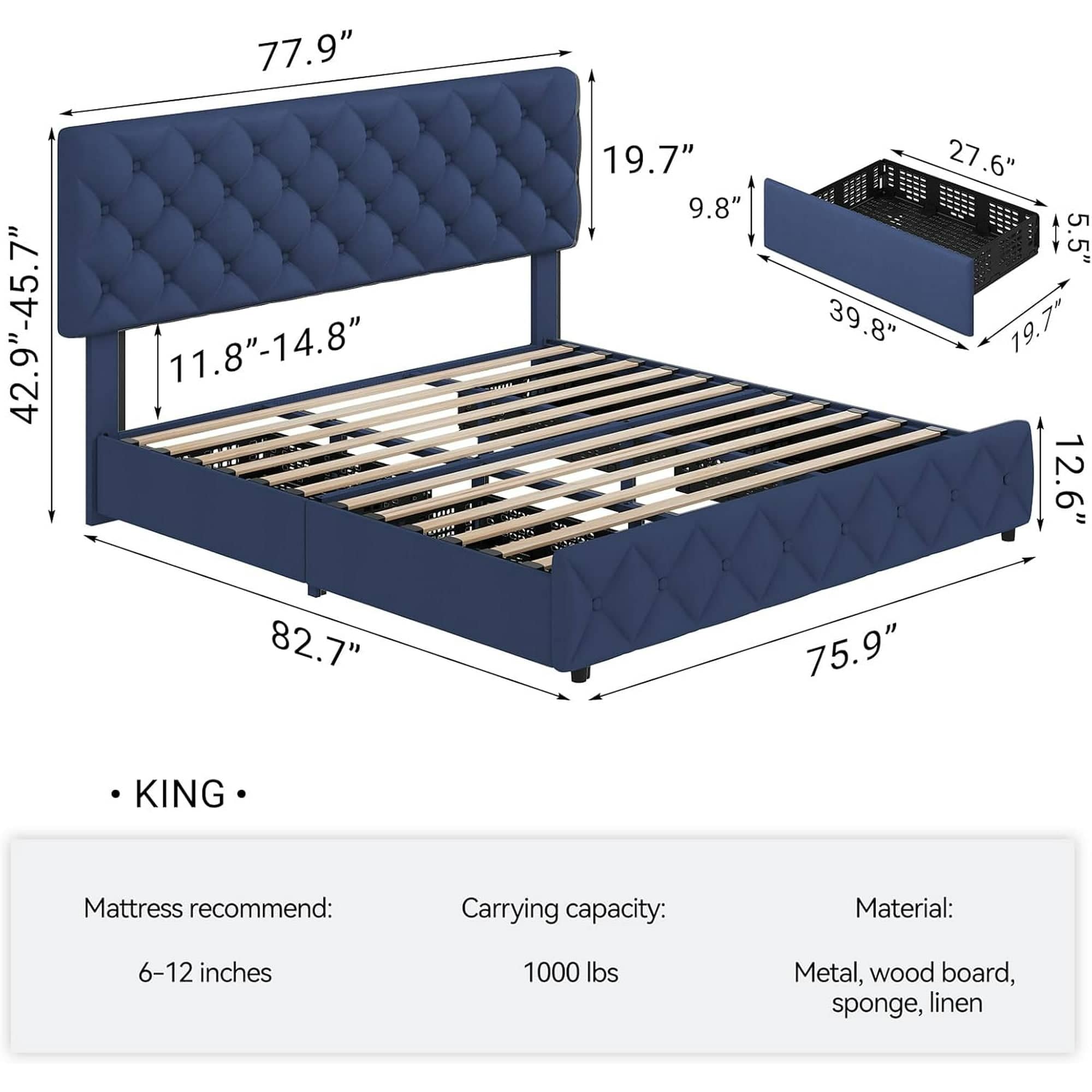 Qeetex LHF-BED-PHO-0ZIENMCI beds - View #2