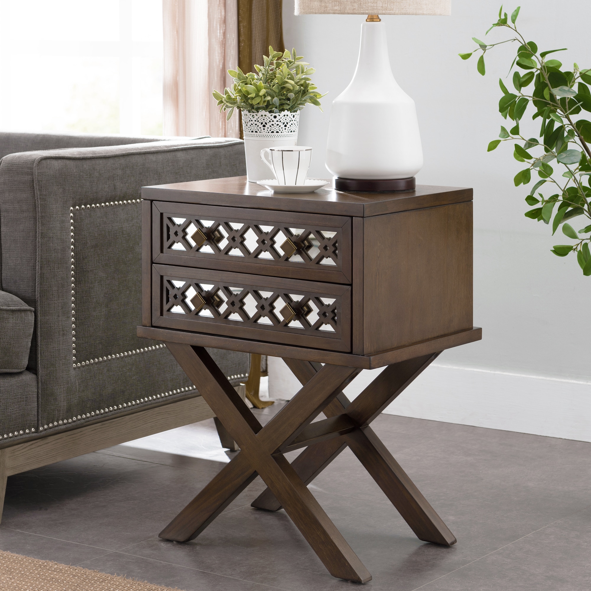 Leick Home 10082-WA nightstands - View #4