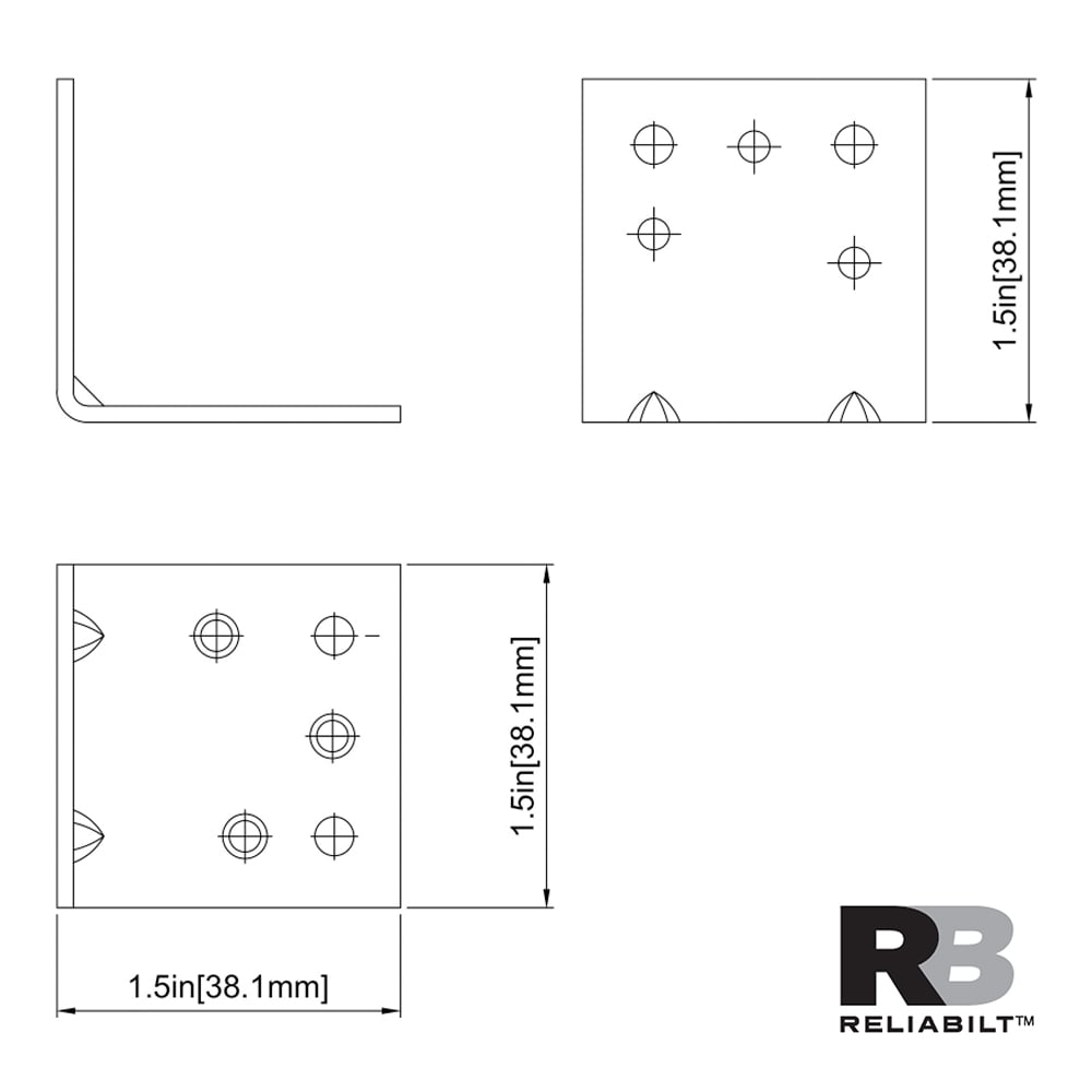 RELIABILT 605721 Mending-Plates-Brackets-Braces - View #4