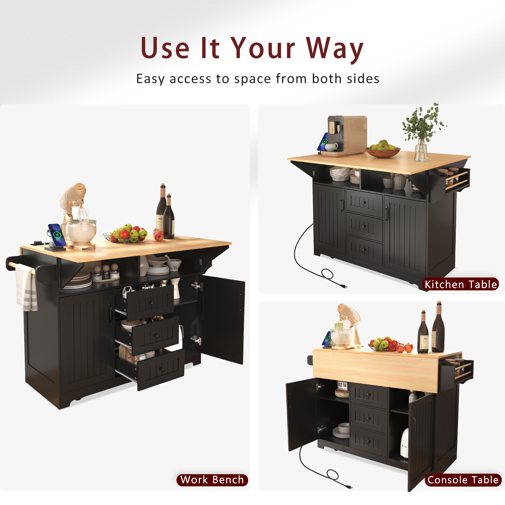 Kahomvis KK-QPO2-17B Kitchen-Furniture - View #4