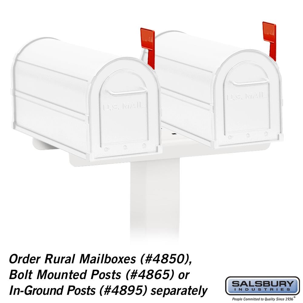 SALSBURY INDUSTRIES 4882WHT Mailbox-Accessories - View #2
