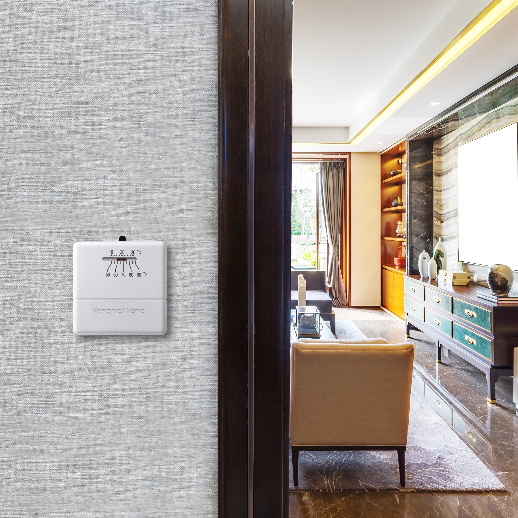 mechanical honeywell hotel room temperature thermostat