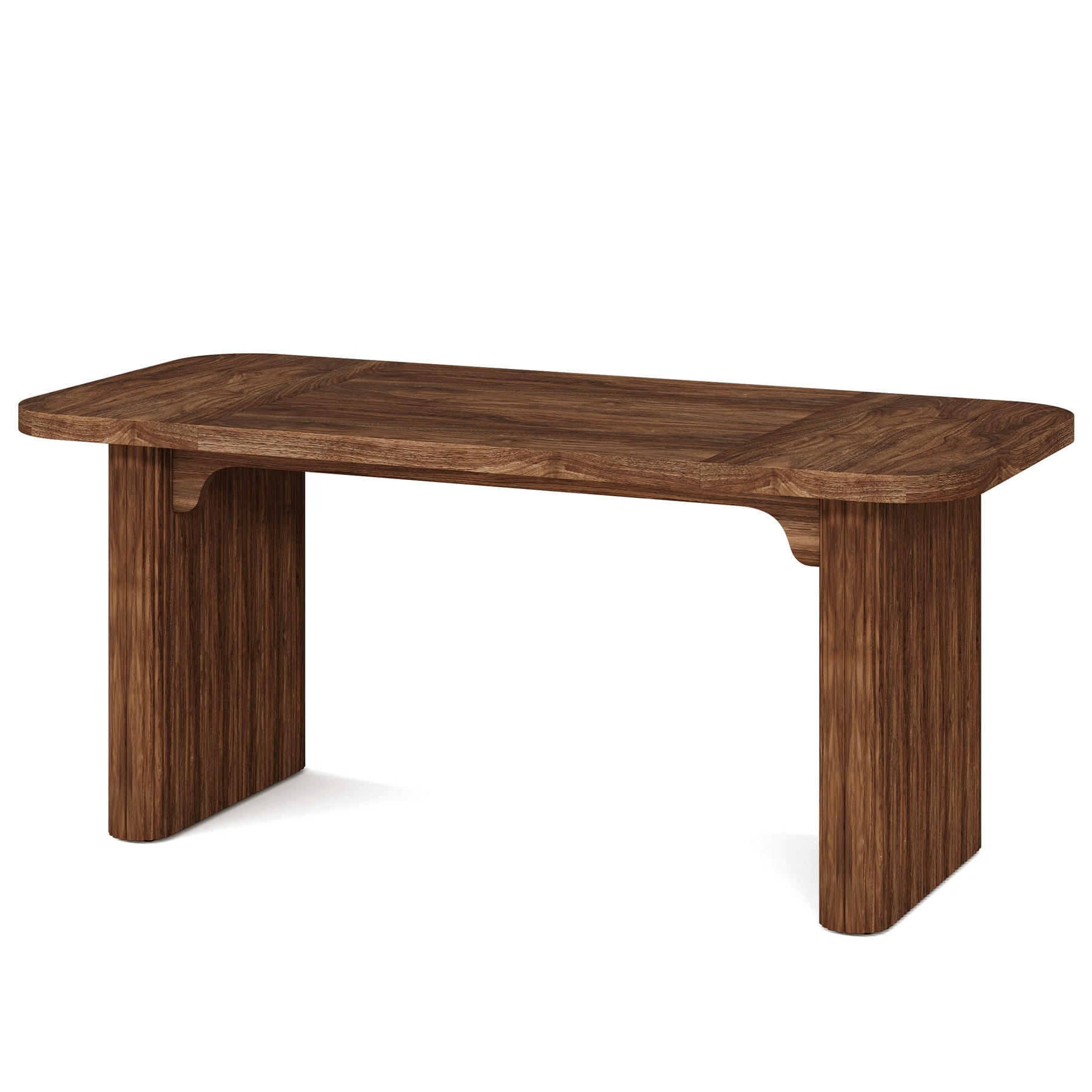 Tribesigns LWFD-XK00713 Office Conference Table Brown 1 -Person Conference table ( 62.2-in W x 29.53-in H )