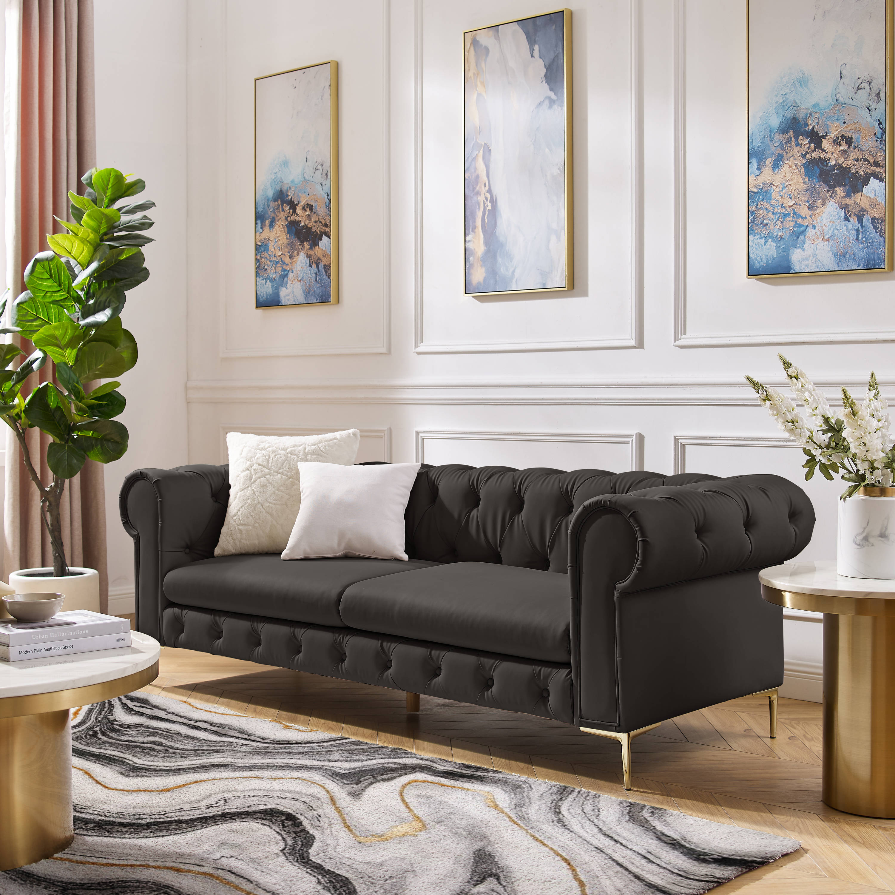 Nicole Miller NSA309-10BN-LS Sofas-Loveseats - View #7