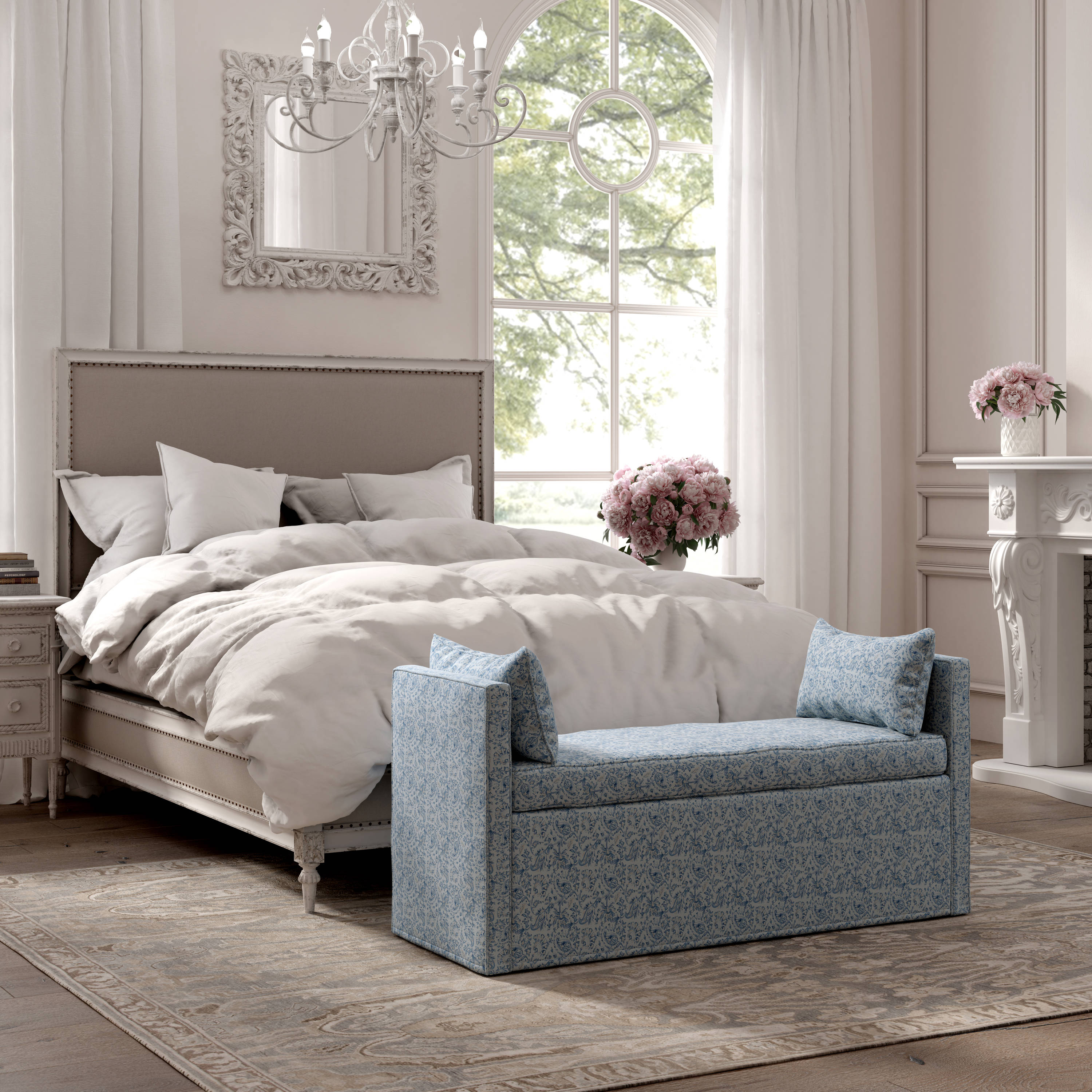 Rustic Manor SBH221-03IB-LS bench - View #4