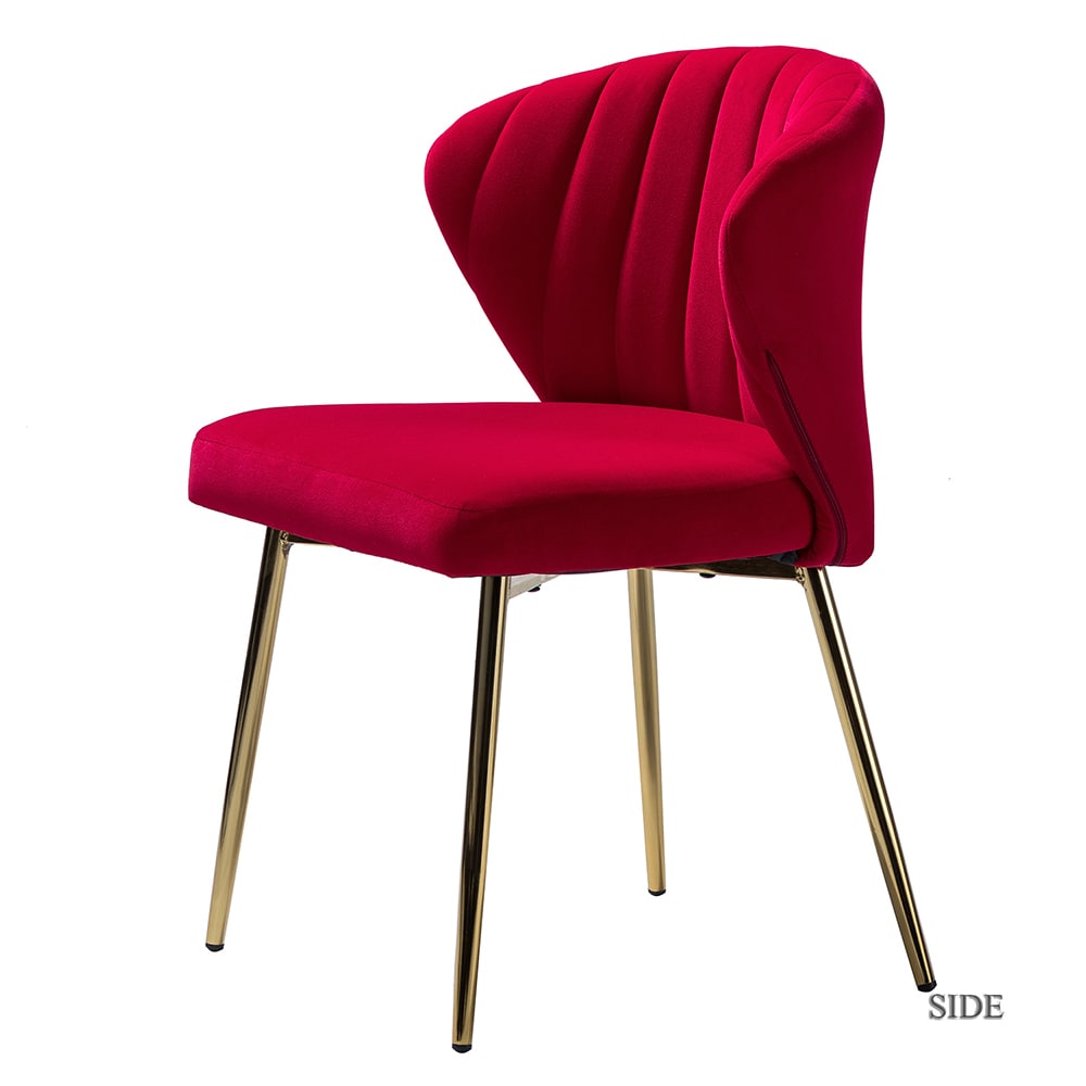14 Karat Home CHM0011-S2-RED chairs - View #3