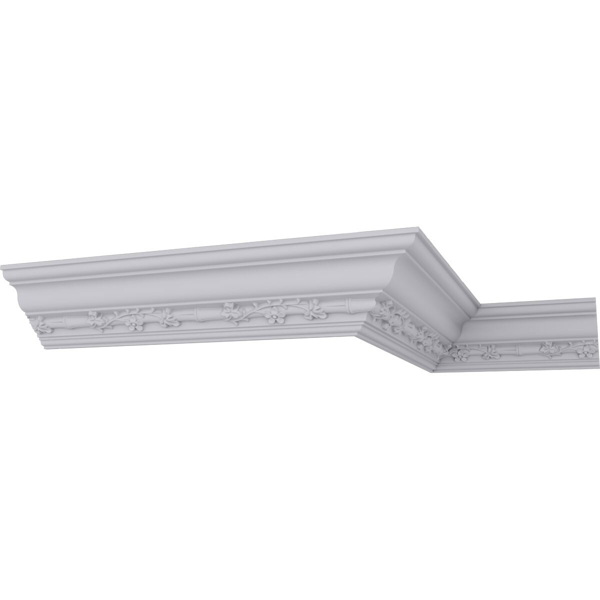 Ekena Millwork MLD05X05X07FR 4-3/4-in T x 4-1/2-in W x 7-ft 10-1/2-in L Primed Urethane Crown Moulding