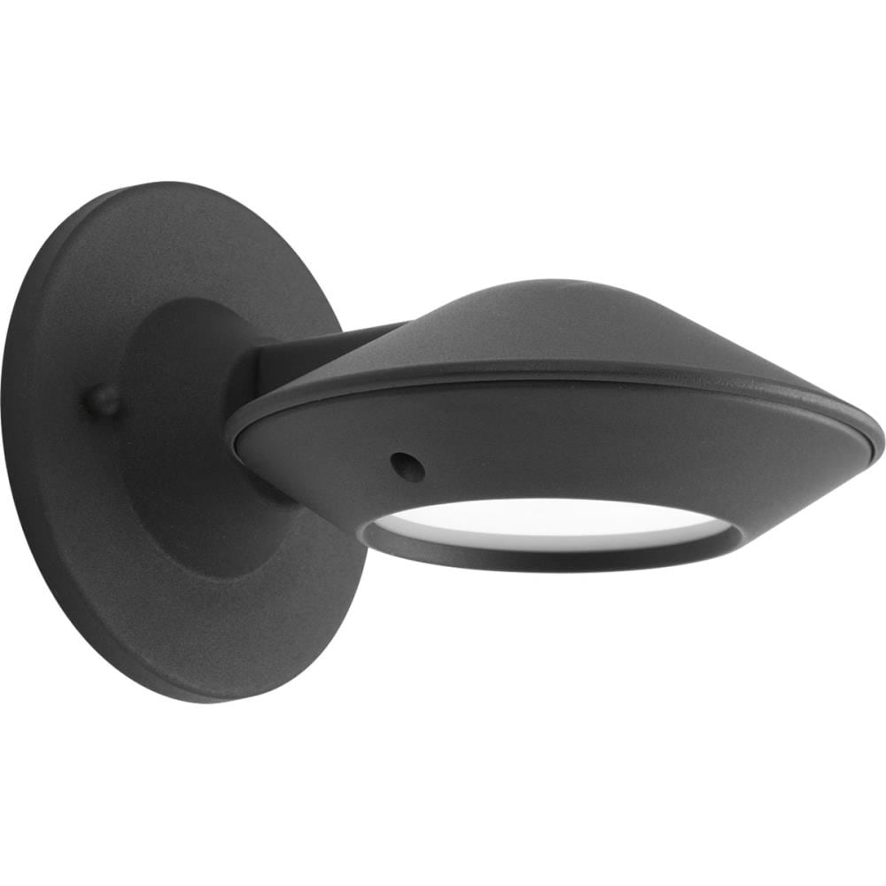 Progress Lighting P560090-031-30K Strata LED 5.5-in H Black Hardwired Dark Sky Integrated LED Outdoor Wall Light