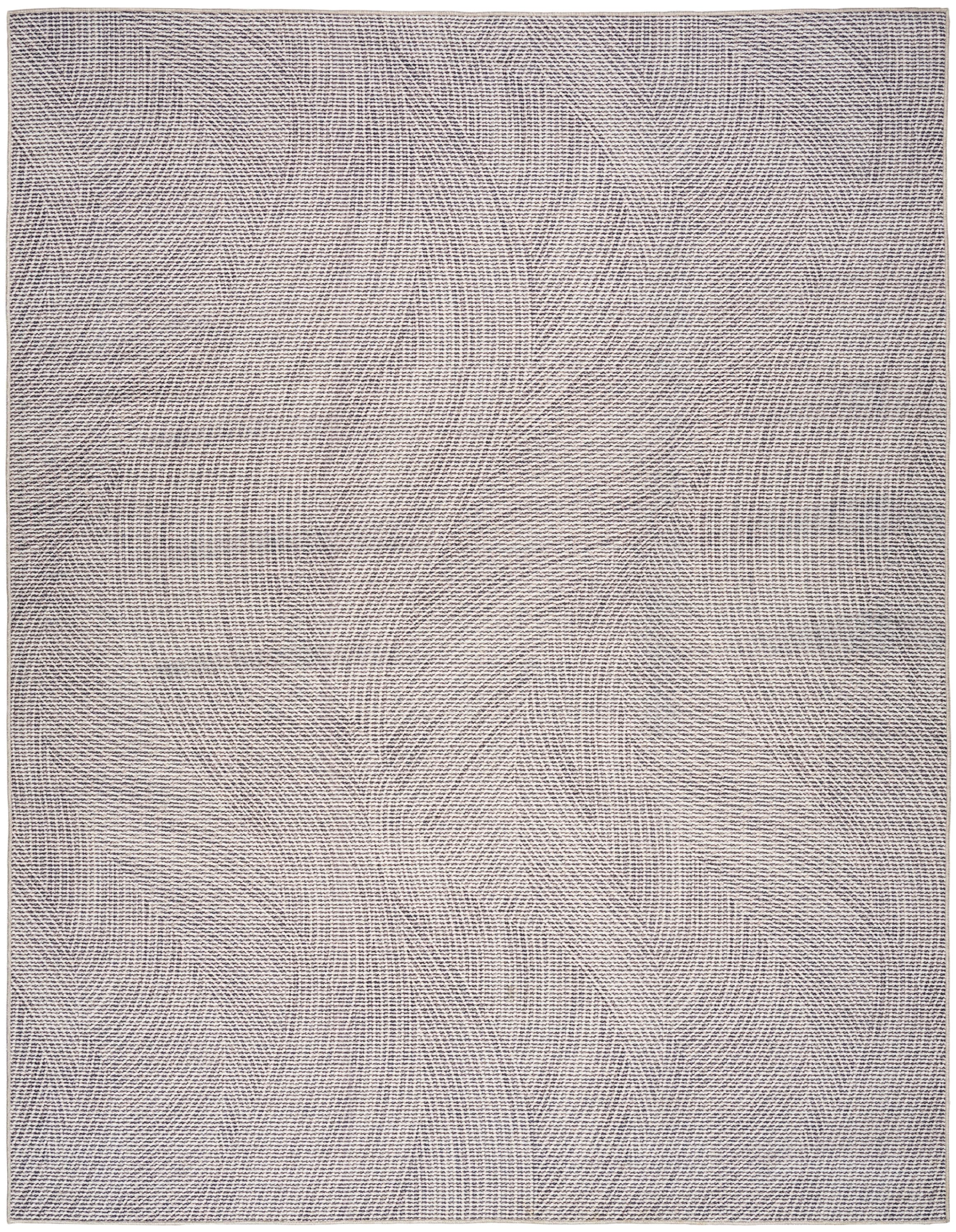 Gray Geometric Flat Woven Cotton Synthetic 5' x 7' Rug