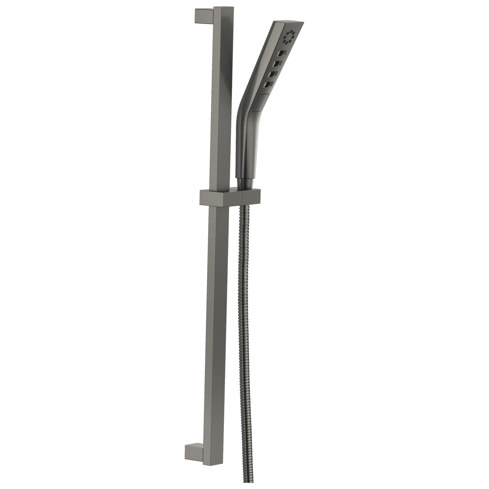 Delta 51799-KS-PR 3.0 -Spray Lumicoat Black Stainless 1.375-in Rectangle Handheld Rain Shower Head 1.75 GPM