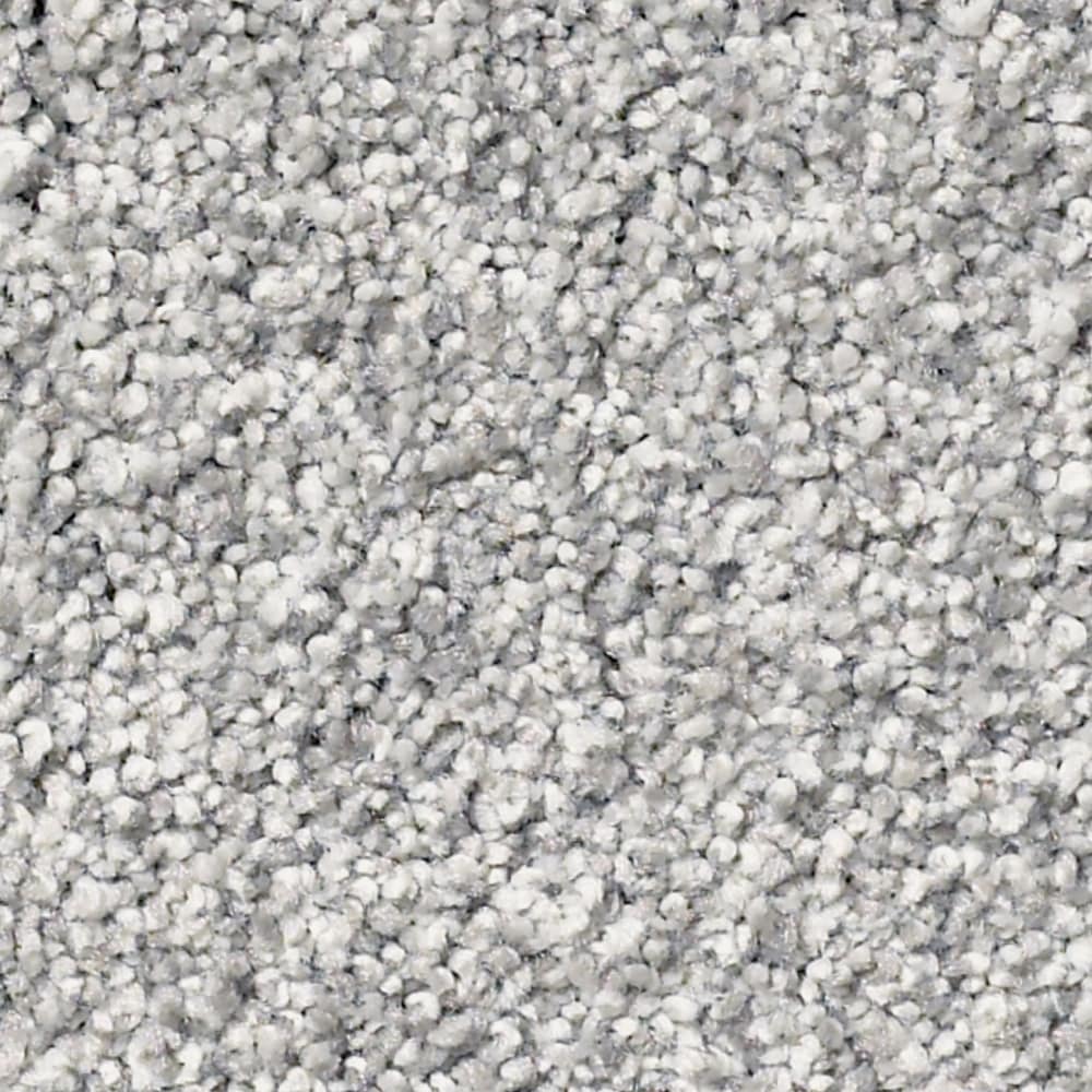STAINMASTER 7L7980538T Exquisite Tonal II Polished Silver (T) Gray 53.6-oz sq yard Nylon Textured Indoor Carpet