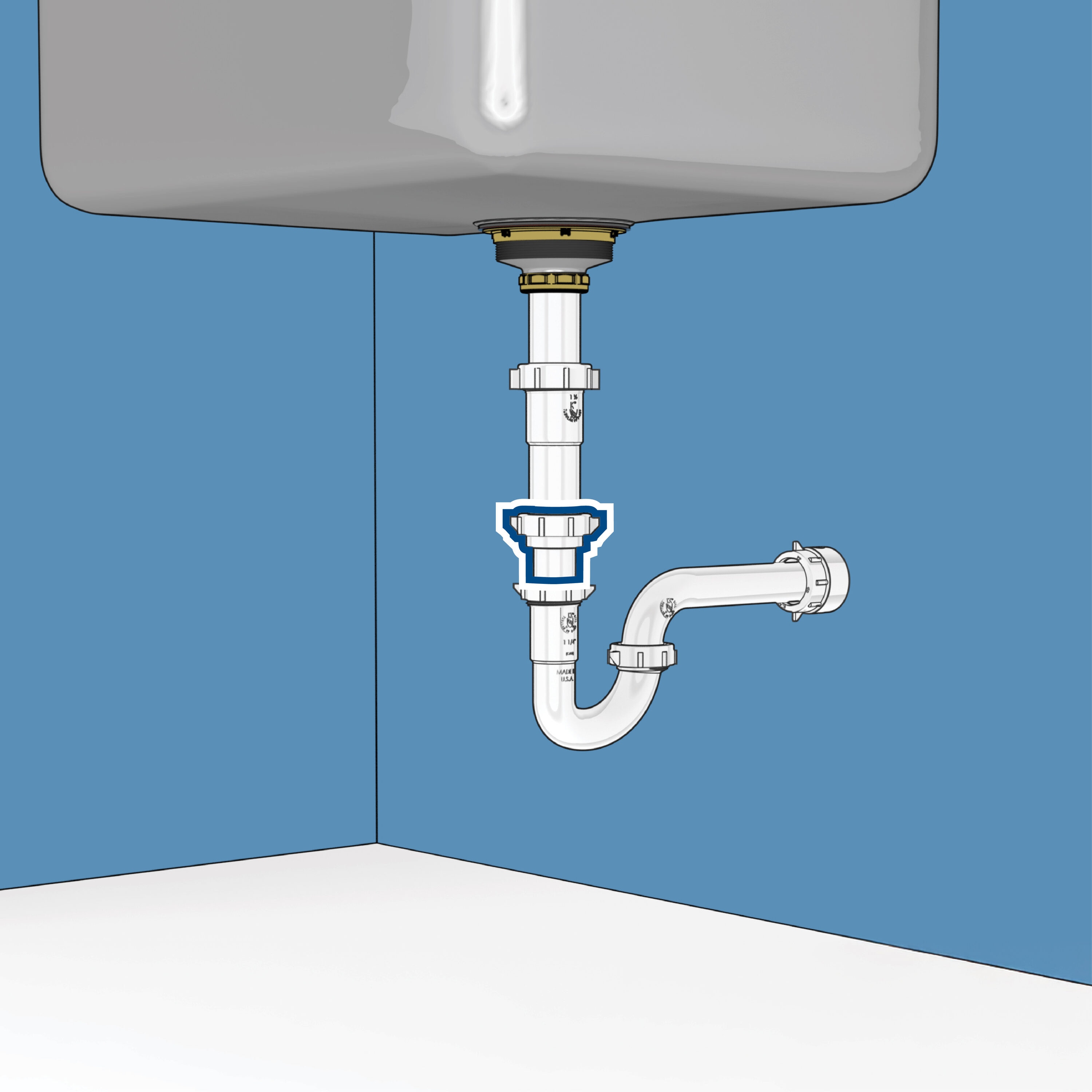 Dearborn 1000000646 Under-Sink-Tubular-Drainage - View #5