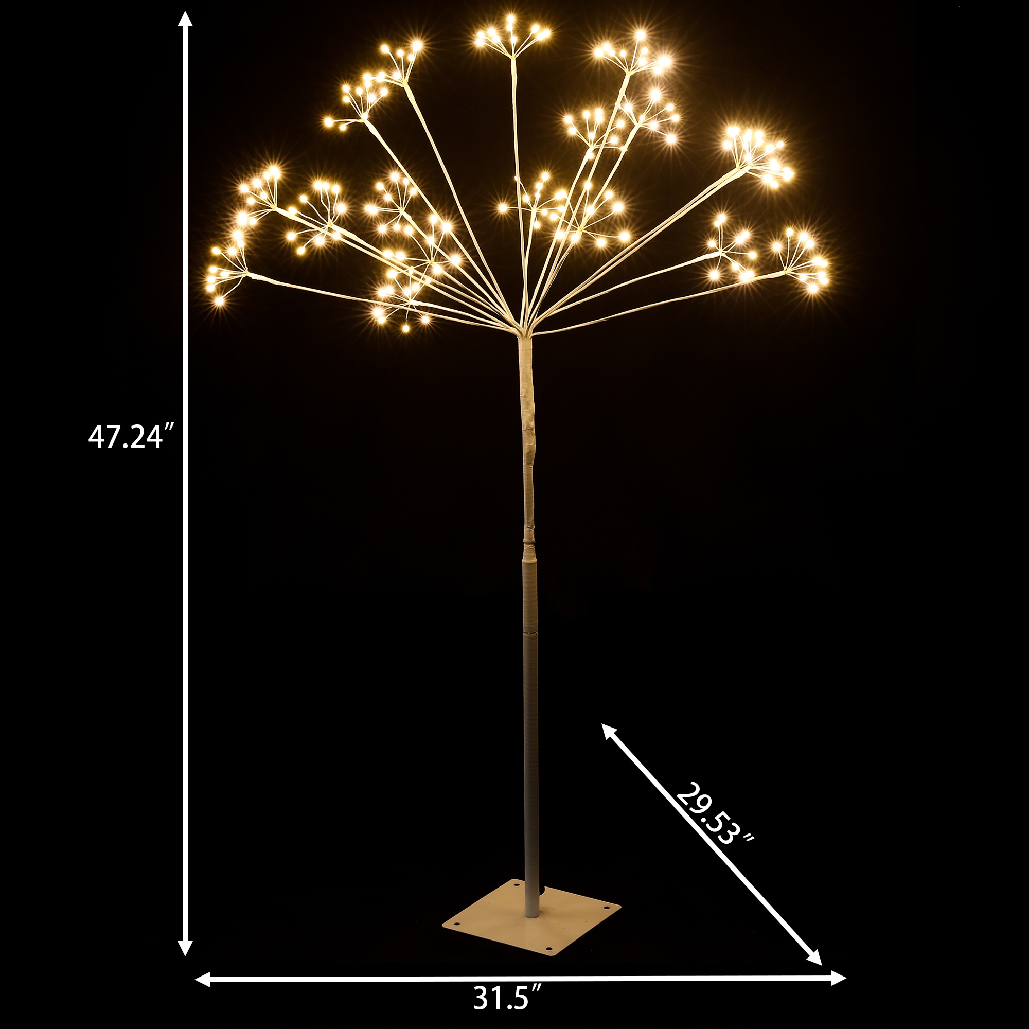 LuxenHome WHHD966 Artificial-Christmas-Trees - View #5