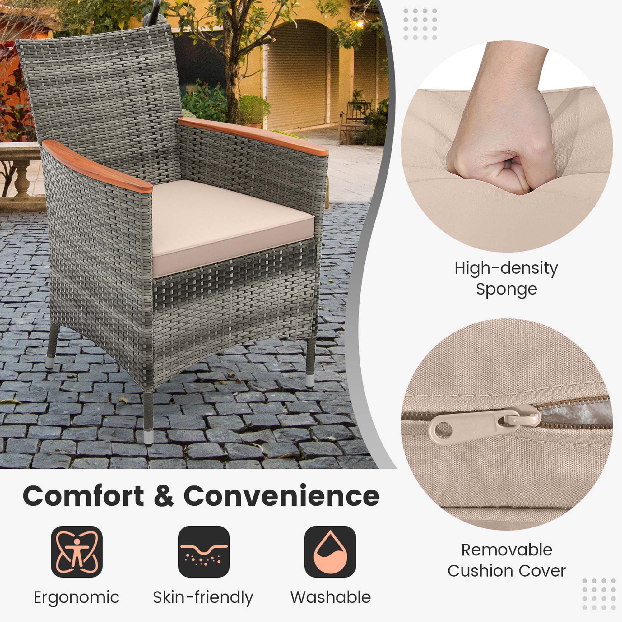 Costway HCST01282 Patio-Dining-Sets - View #4