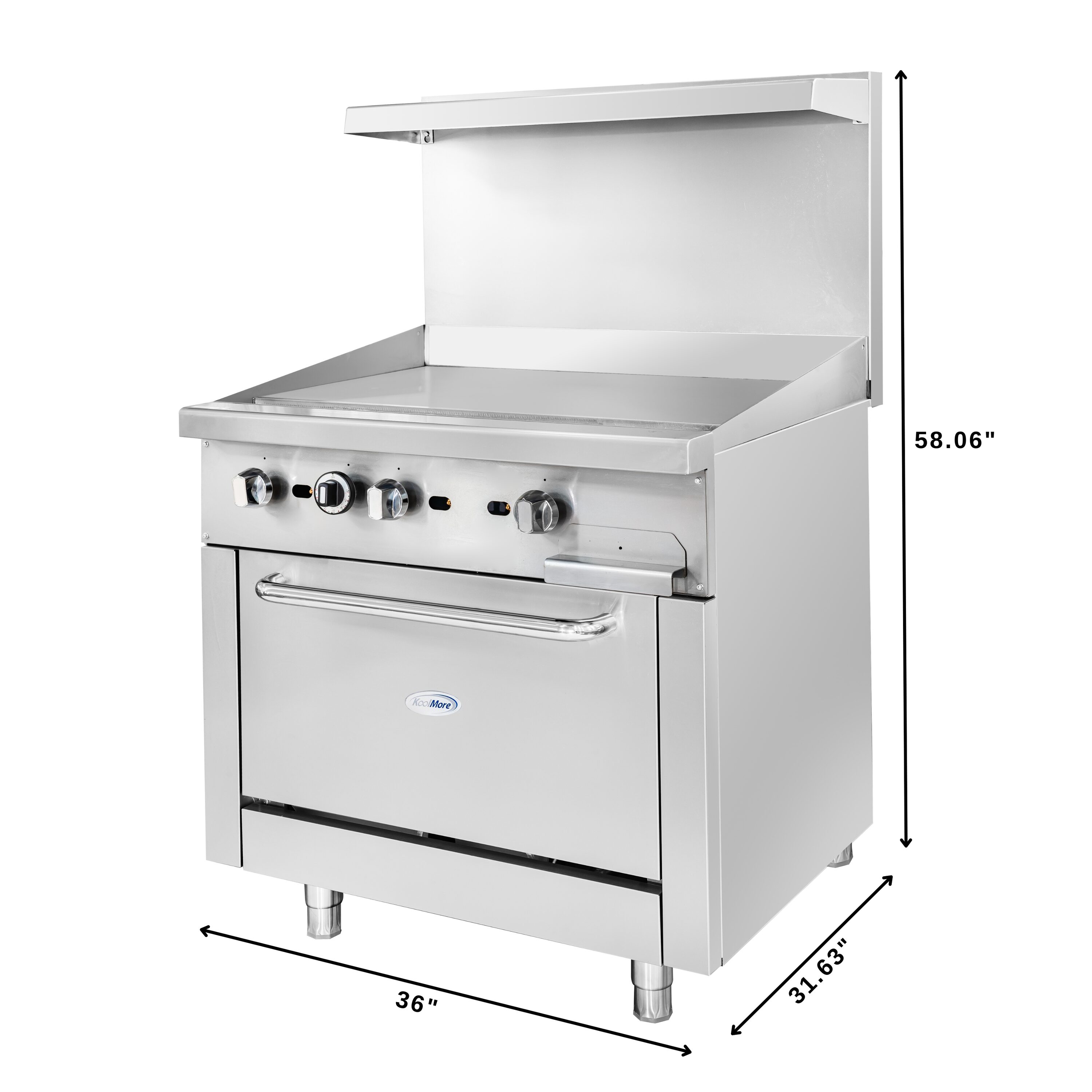KoolMore LOW-KM-CRG36G-NG Freestanding-Gas-Ranges - View #6