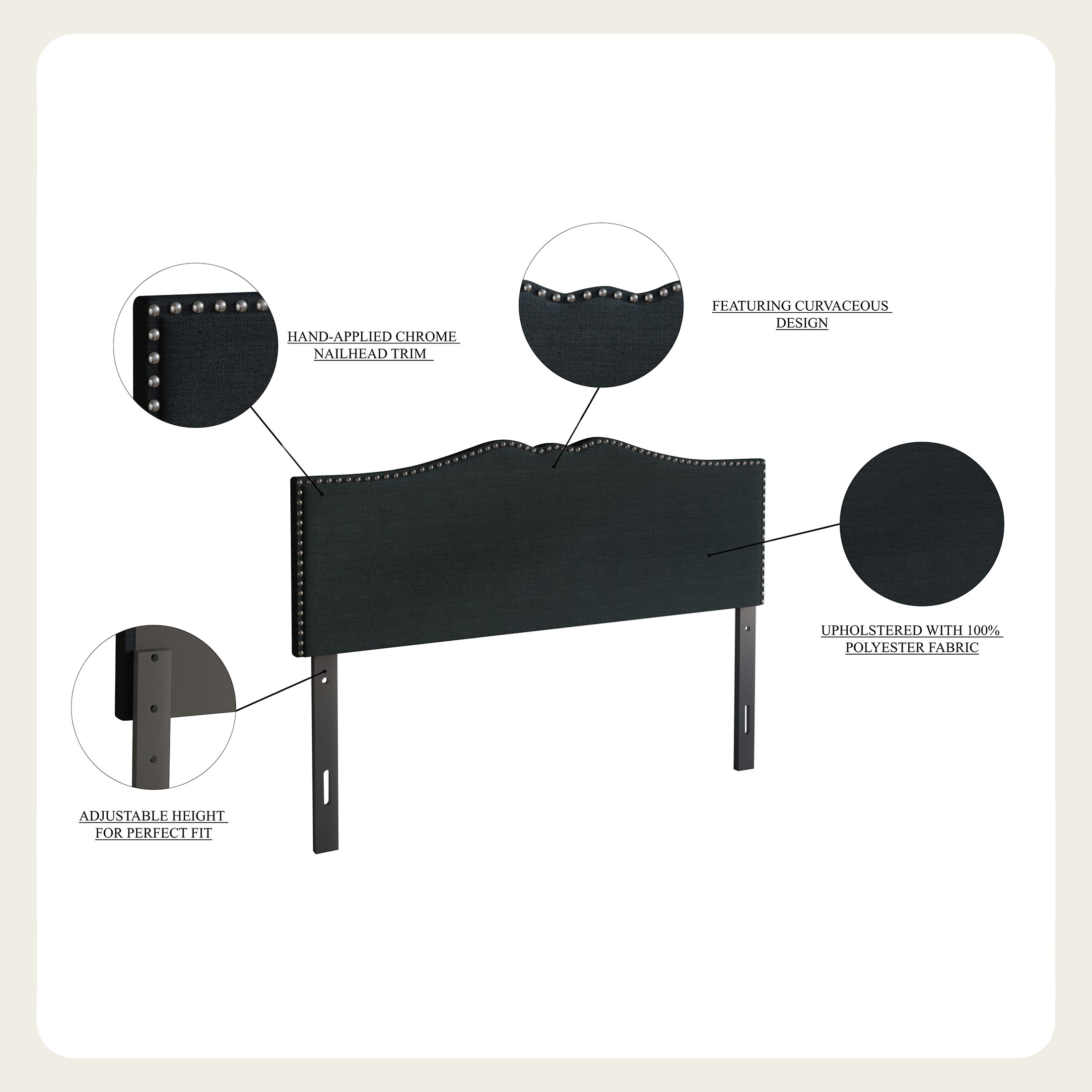 CasePiece C8375FUHB-WGY-LN Upholstered-Headboards - View #6