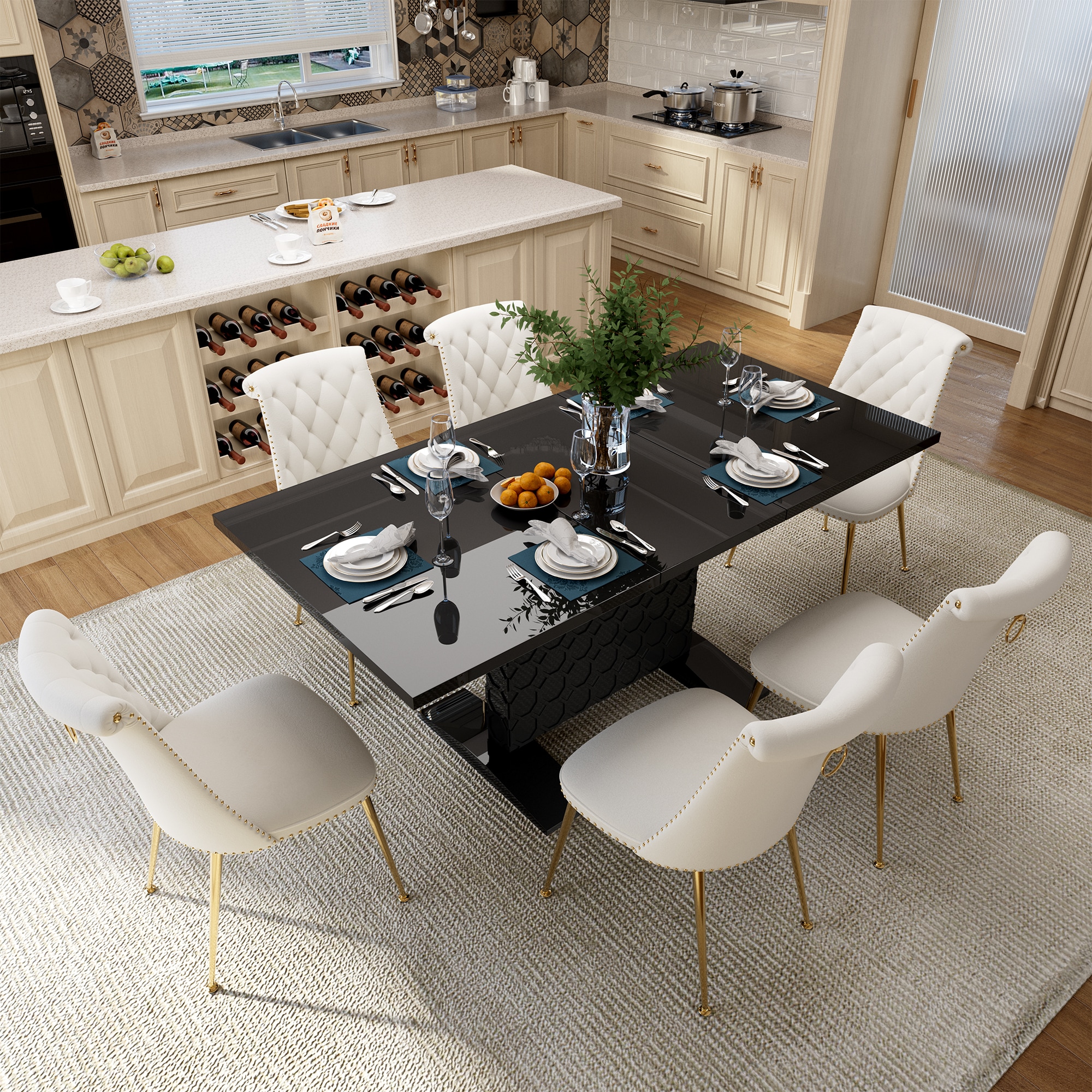 Clihome CL-ST1-BK703BG Dining-Sets - View #3
