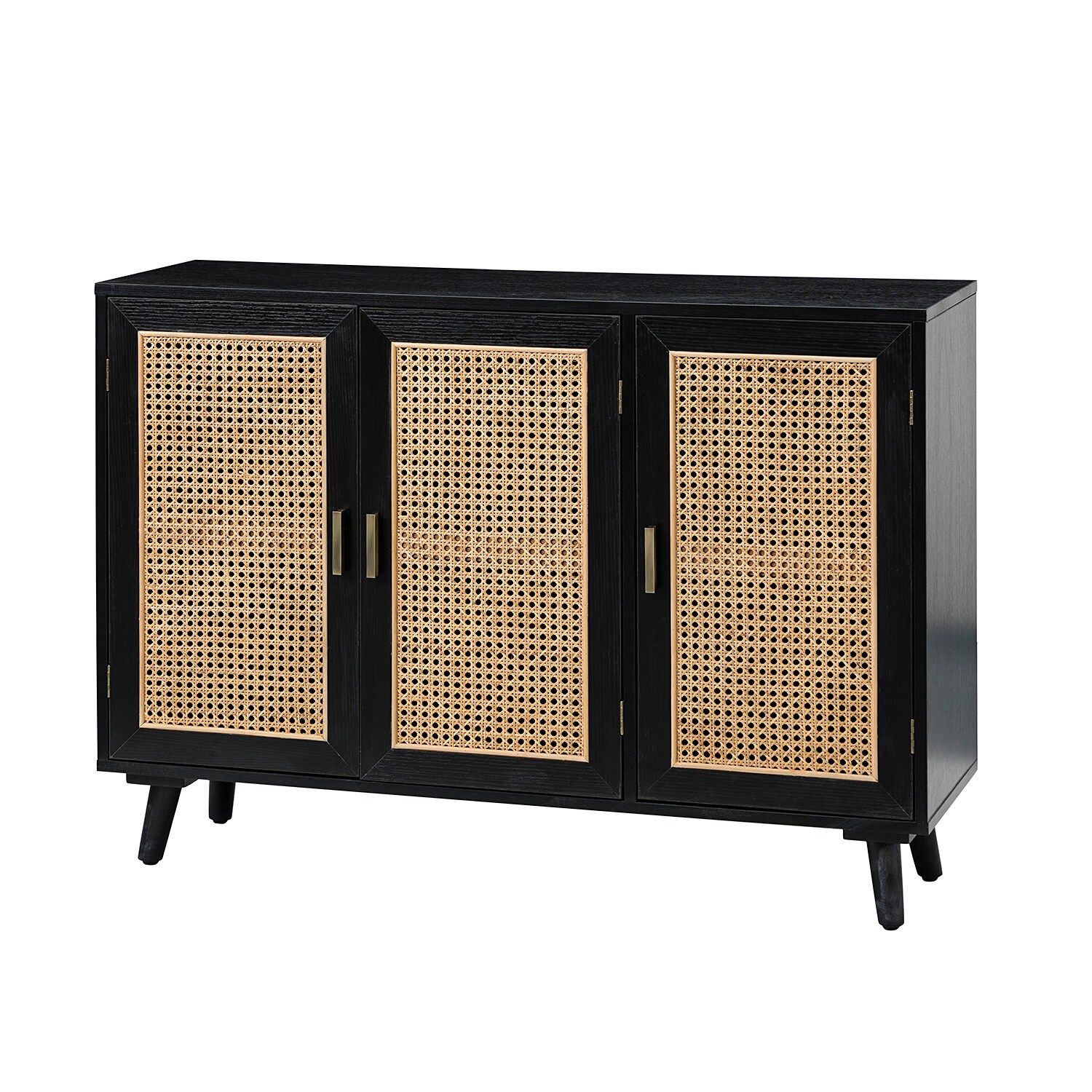 14 Karat Home HSCLS0408-BLACK Midcentury synthetic wood Console table
