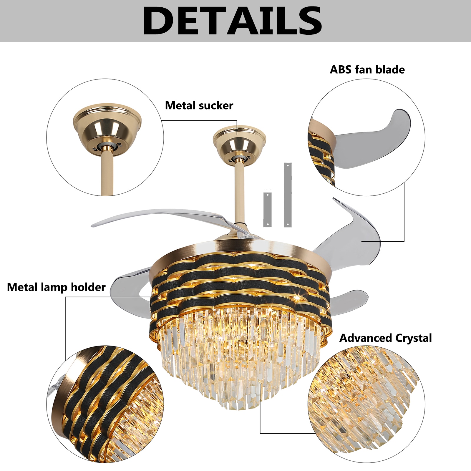 Oukaning JZUCOD-00790099 Ceiling-Fans - View #6