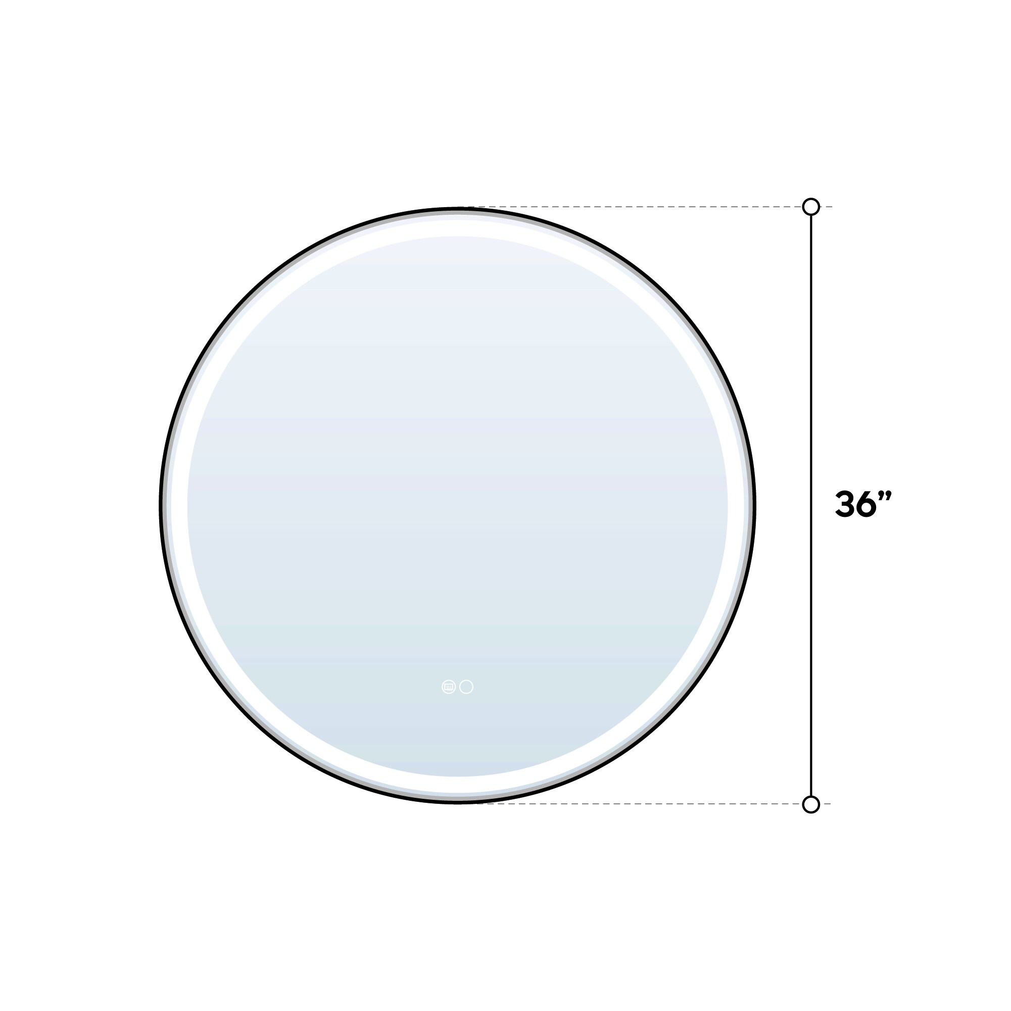 Forclover ALF-9W36RBM Framed-Bath-Mirrors - View #8
