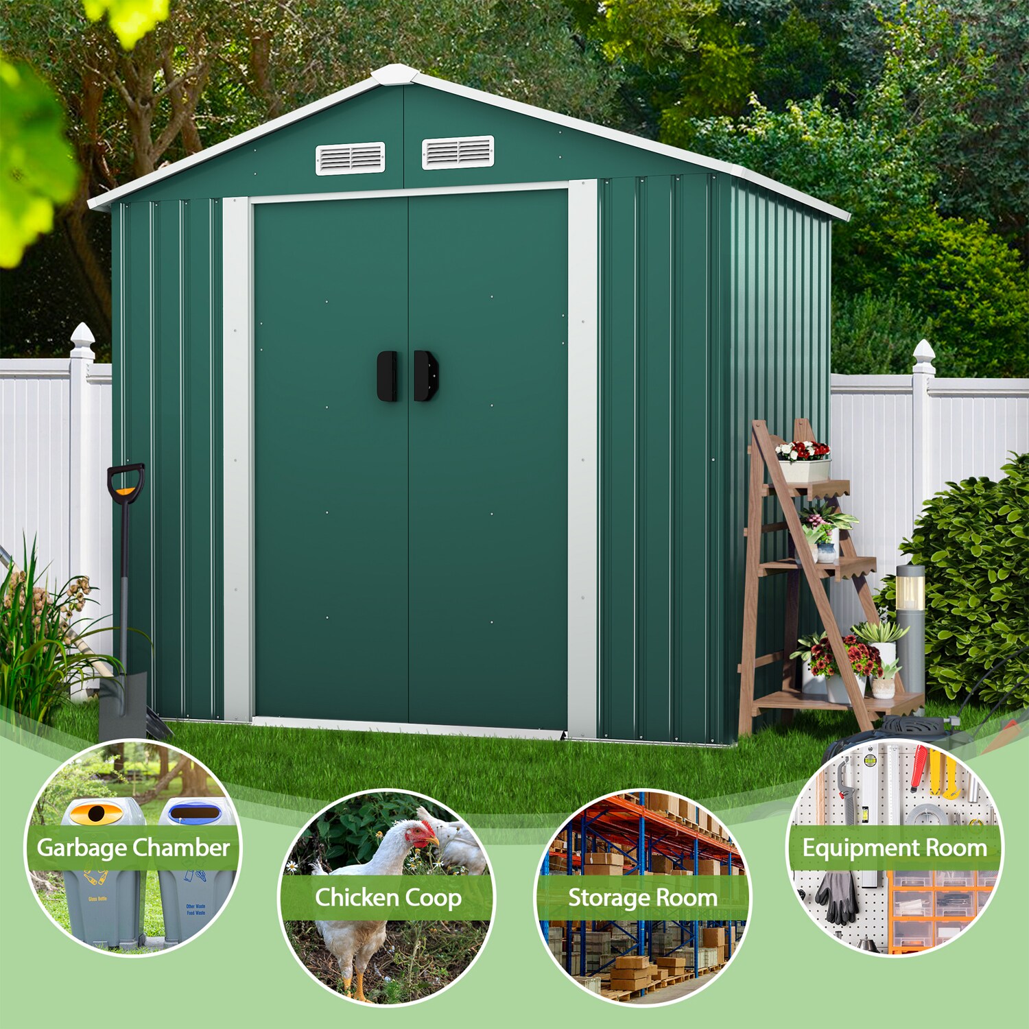 Jaxpety HG61S0647 Metal-Storage-Buildings-Sheds - View #7