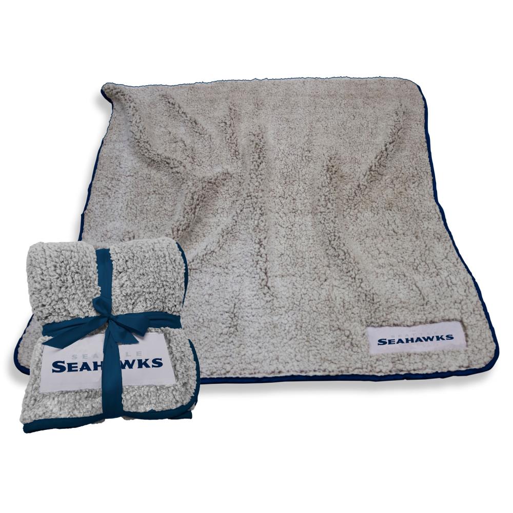 Logo Brands Seattle Seahawks Oatmeal 50-in x 60-in Throw in the Blankets &  Throws department at