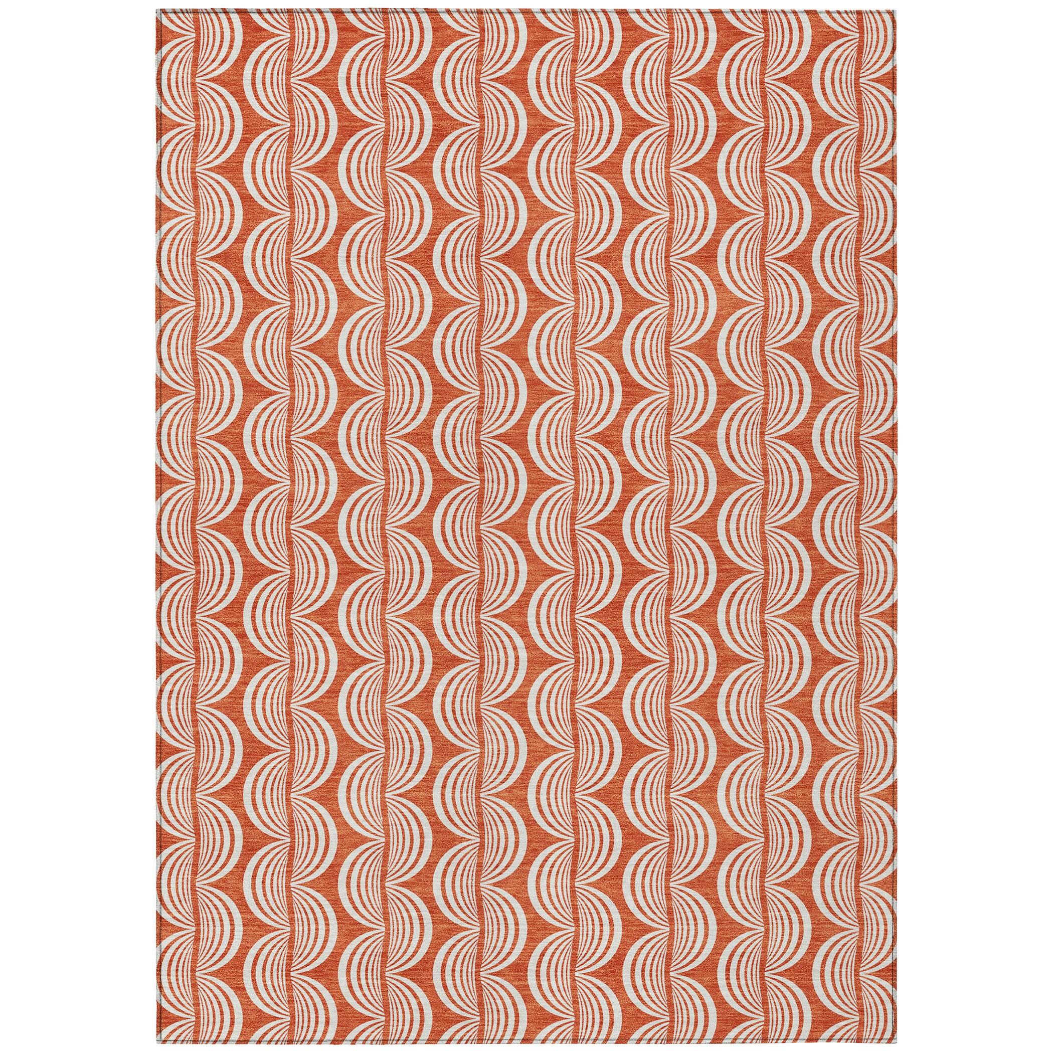 Coral Rectangular Machine Washable Indoor/Outdoor Rug - 2'6" x 3'10"