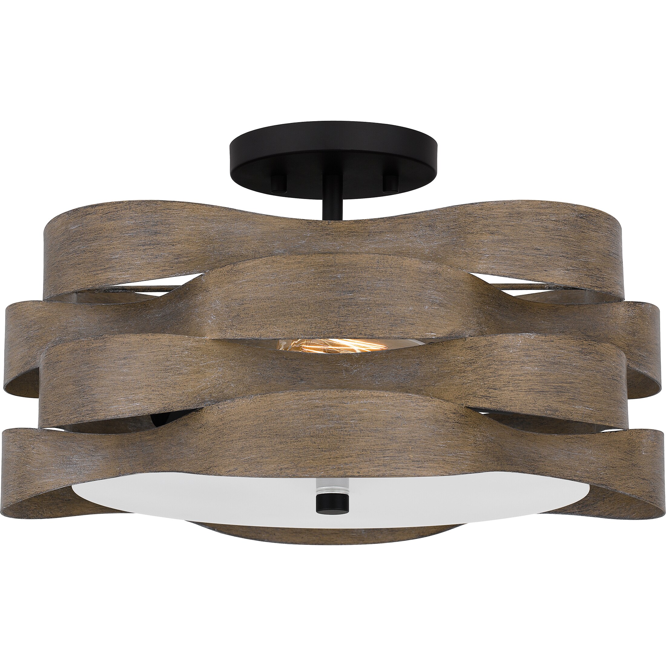 Quoizel APL1716MBK Appleton 2-Light Matte Black Semi mount light