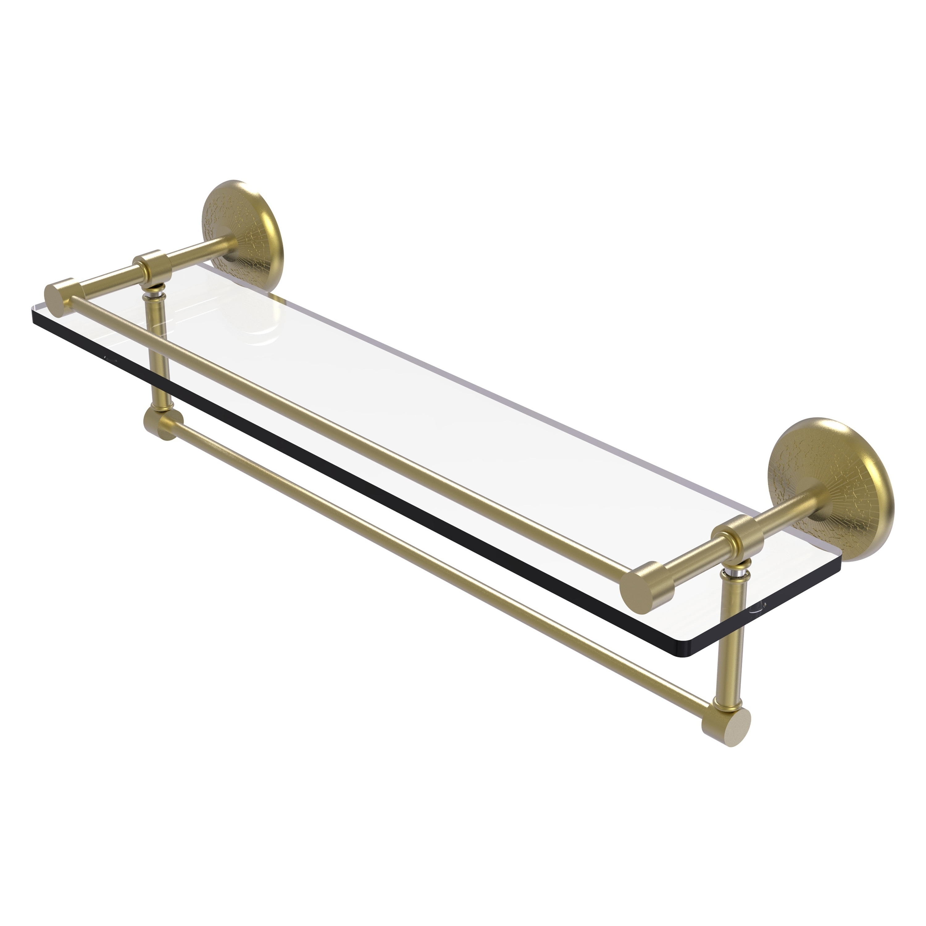 Allied Brass MC-1TB/22-GAL-SBR Monte Carlo Satin Brass Wall mount Bathroom Shelf ( 22-in x 5-in x 5-in )