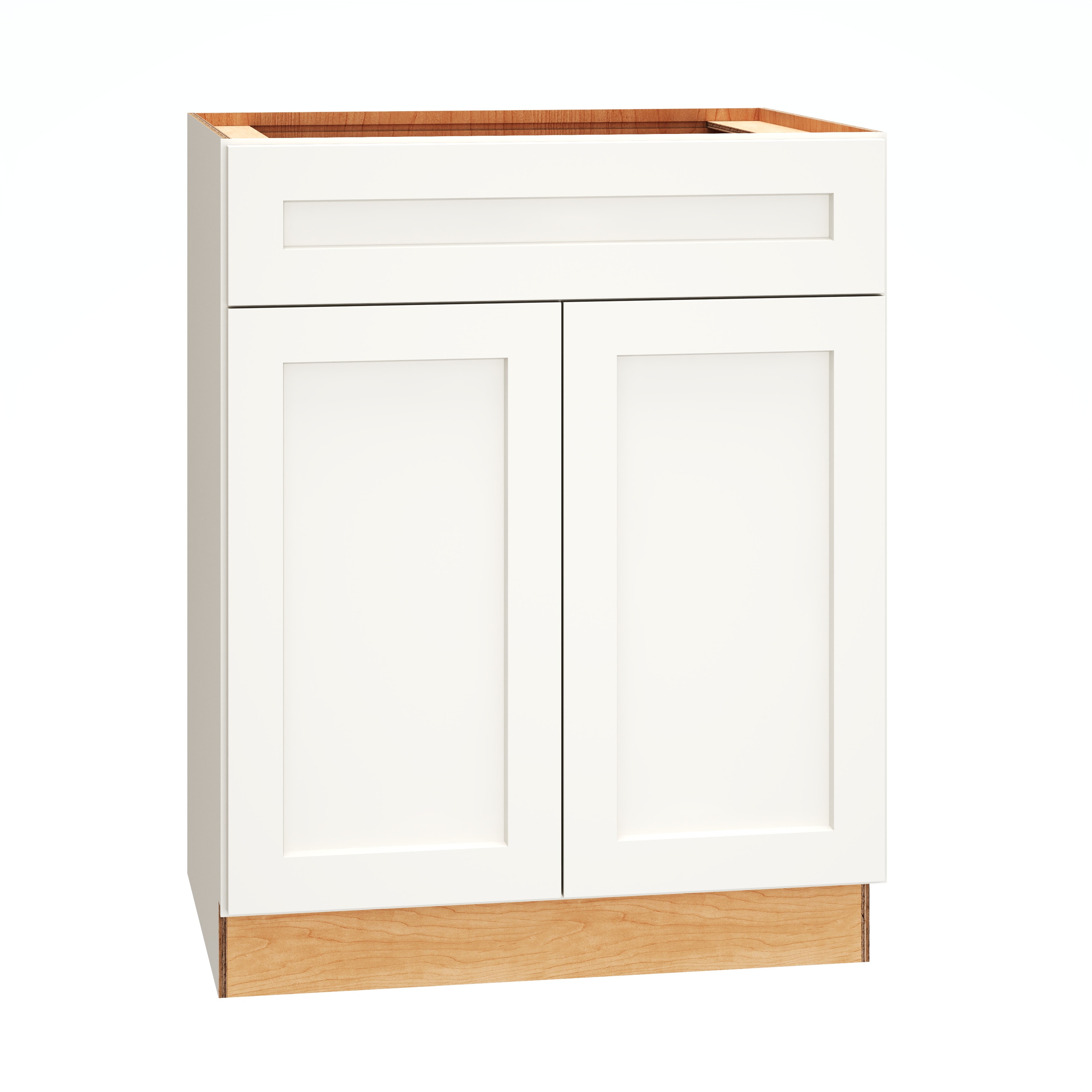 Diamond Express 323 VSB273421 Jamestown 27 White Bathroom Vanity Base Cabinet without Top