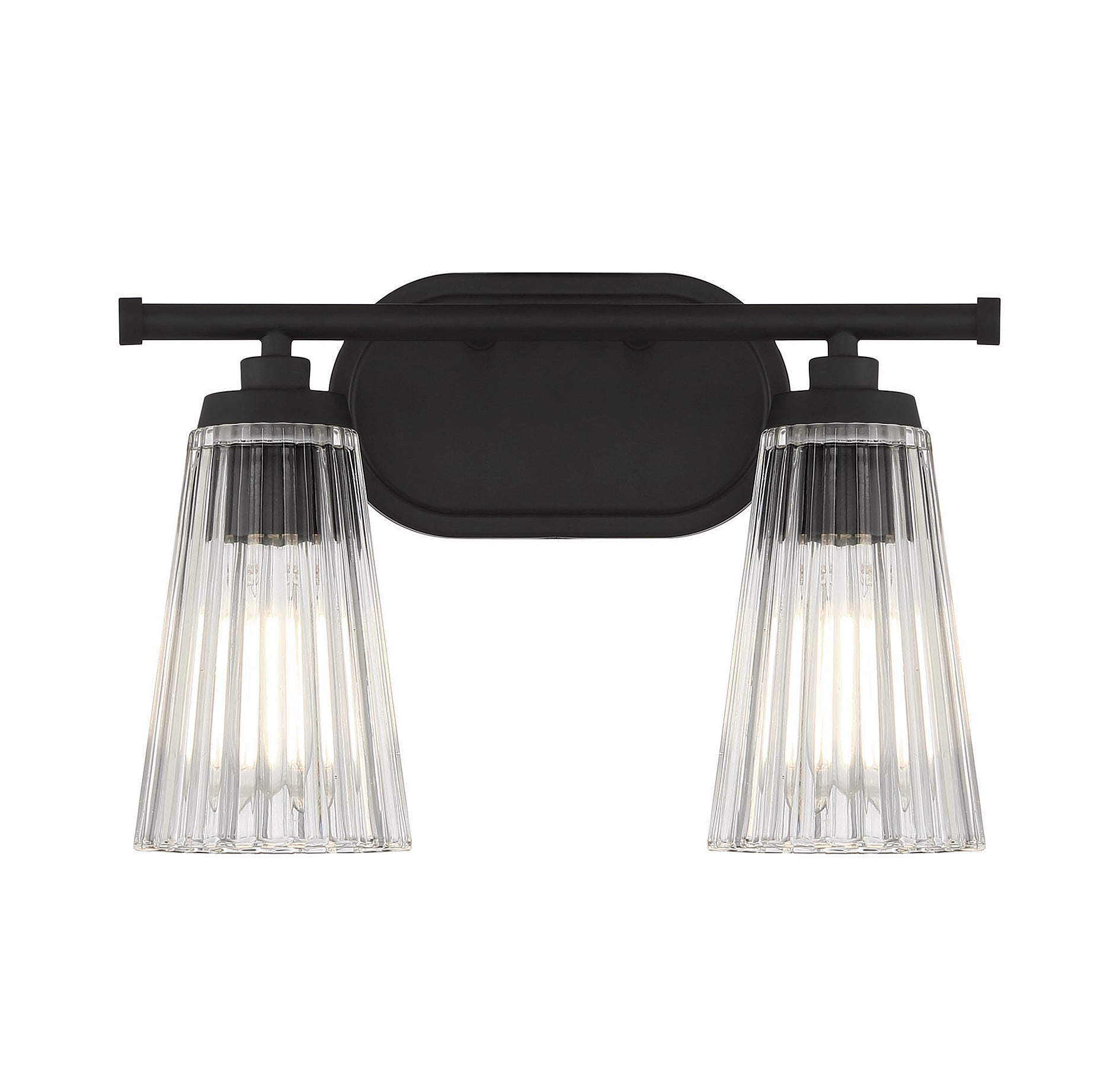 Savoy House Essentials 8-1745-2-BK Chantilly 14-in 2 -Light Matte Black Traditional Vanity light