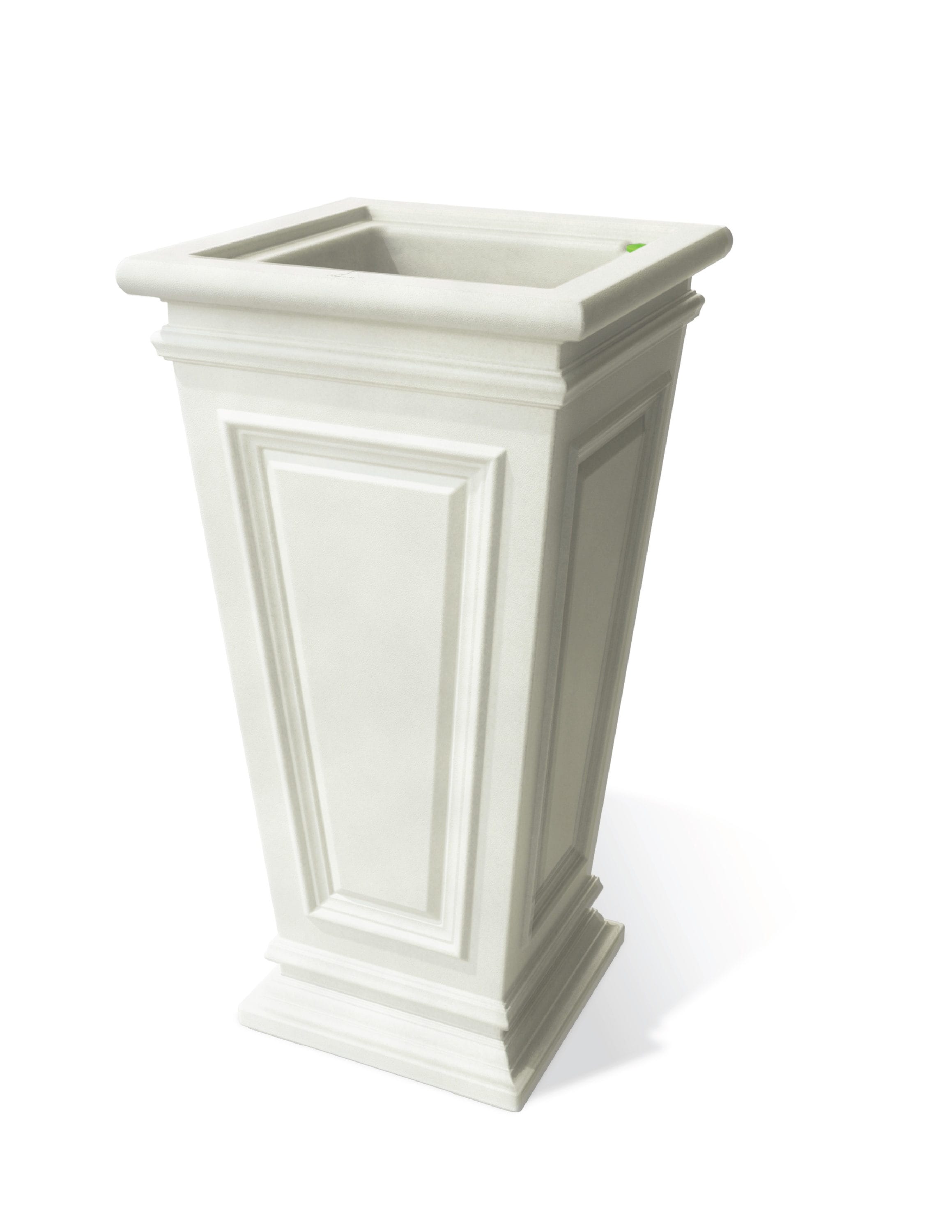 Algreen Products 88408 Square 12.0-in W x 27-in H x 12-in D White Plastic Indoor/Outdoor with Self Watering Planter