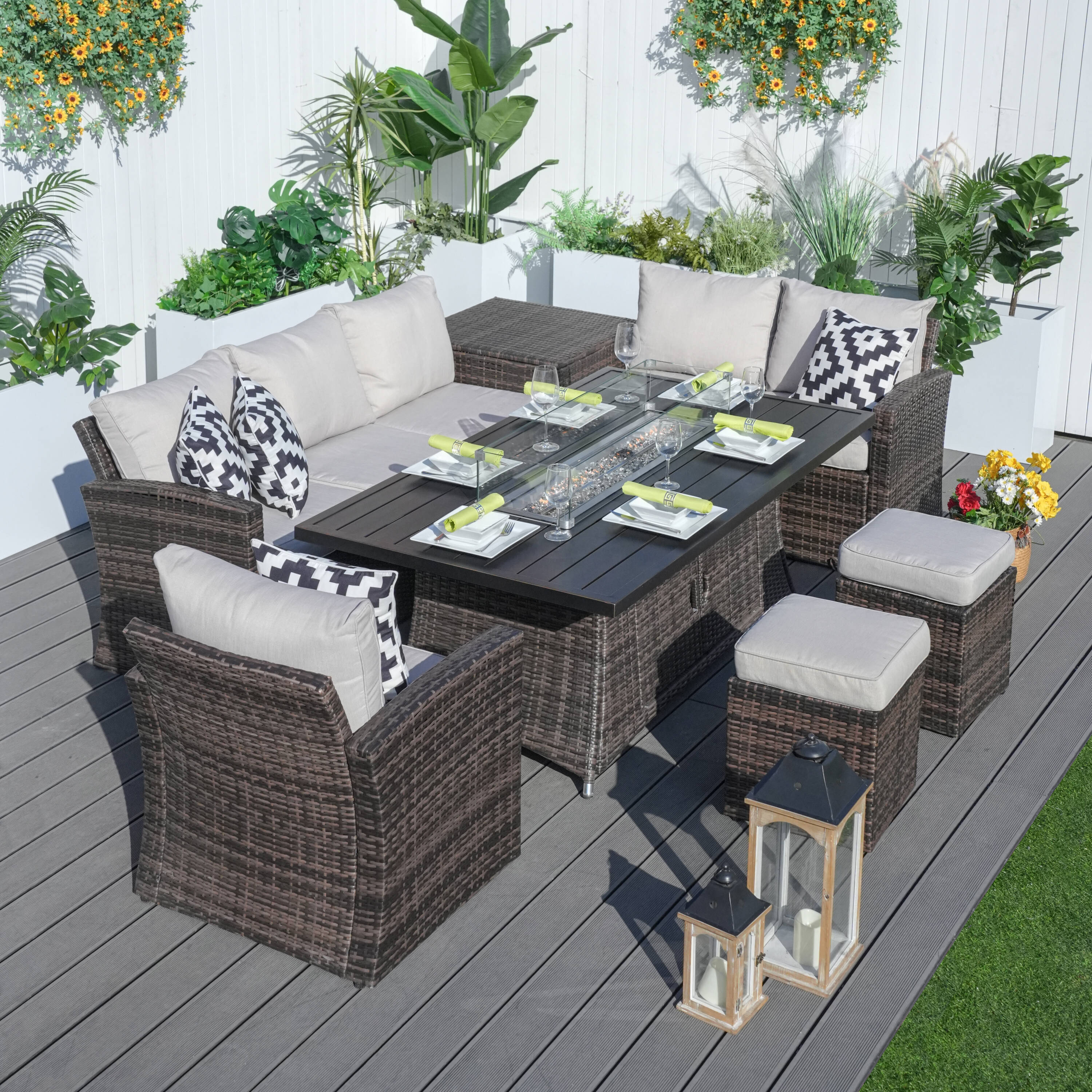 Direct Wicker DWG-2403BRA-BR Patio-Conversation-Sets - View #6