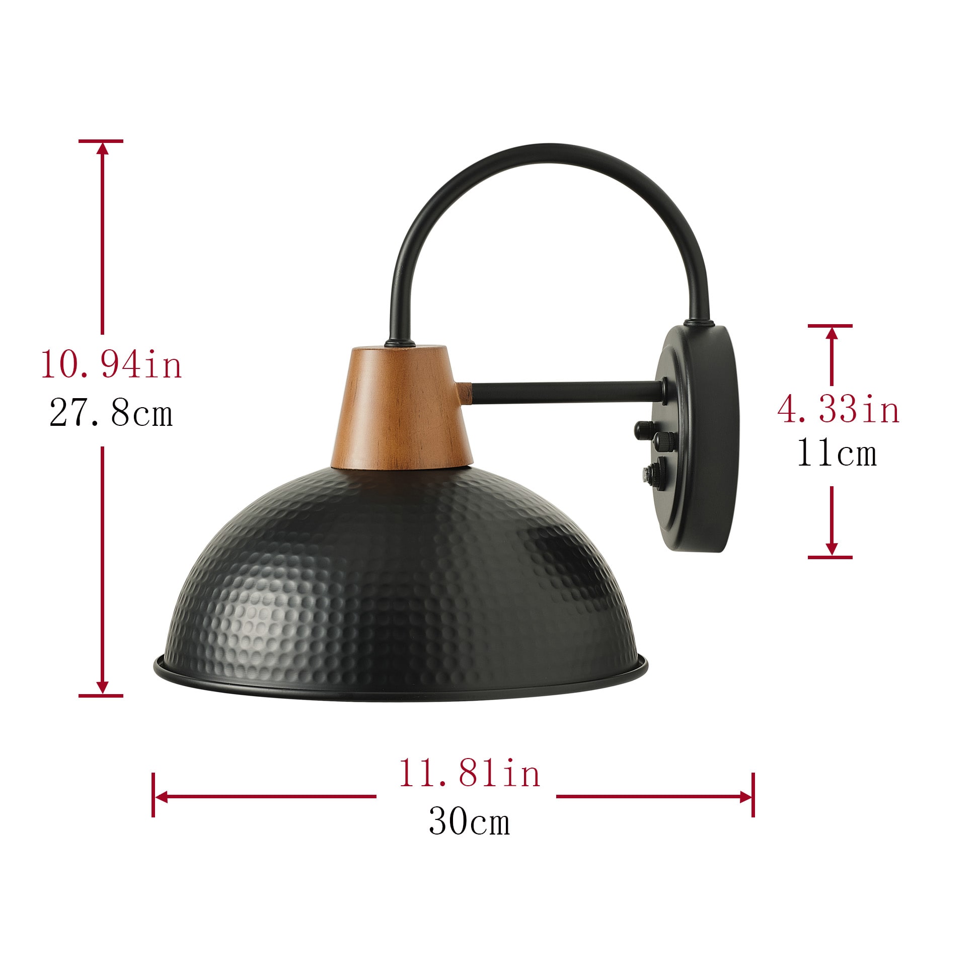 Aiwen JE-W2370-PCBK Outdoor-Wall-Lighting - View #9