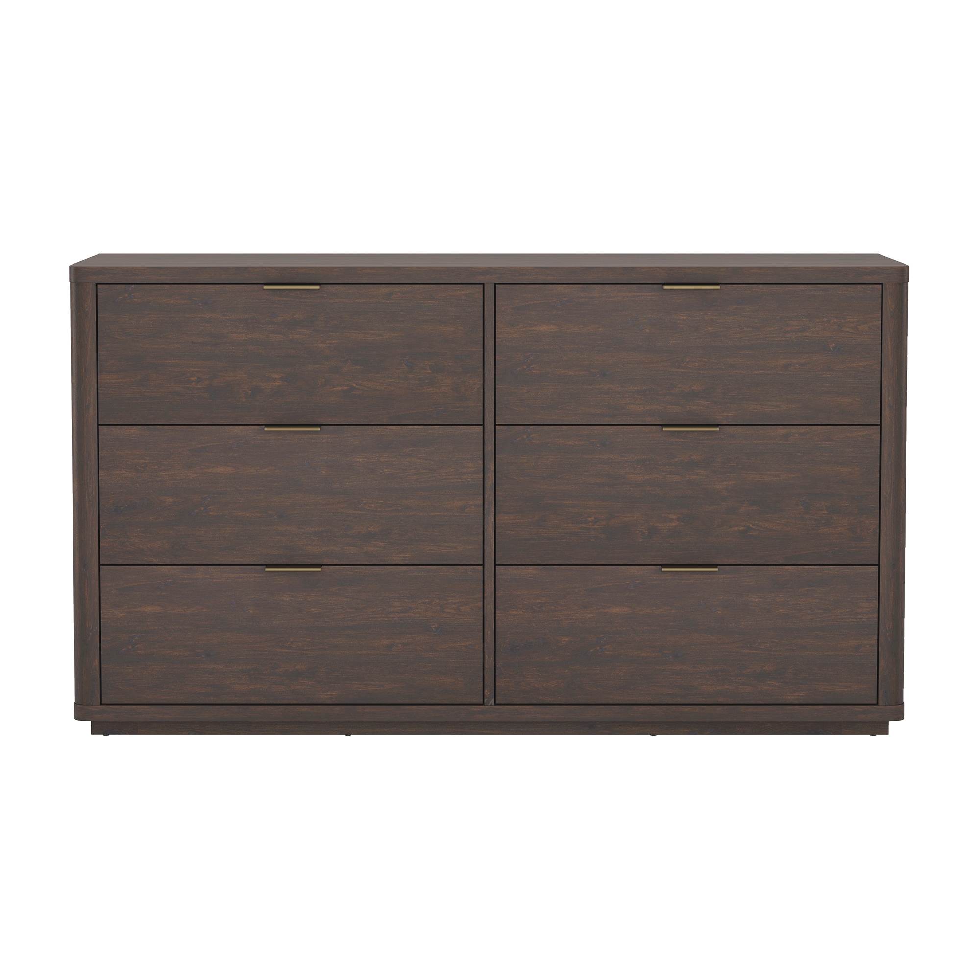 Manhattan Comfort Evelyn Brown 60-in W Standard dresser in the Dressers department at