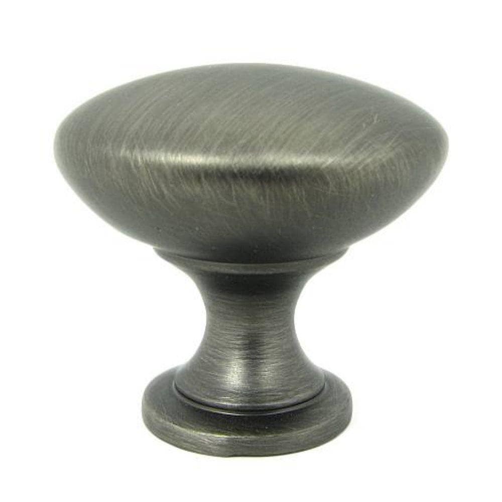 Stone Mill Hardware Weathered Nickel Round Transitional Cabinet Knob In The Cabinet Knobs 7117