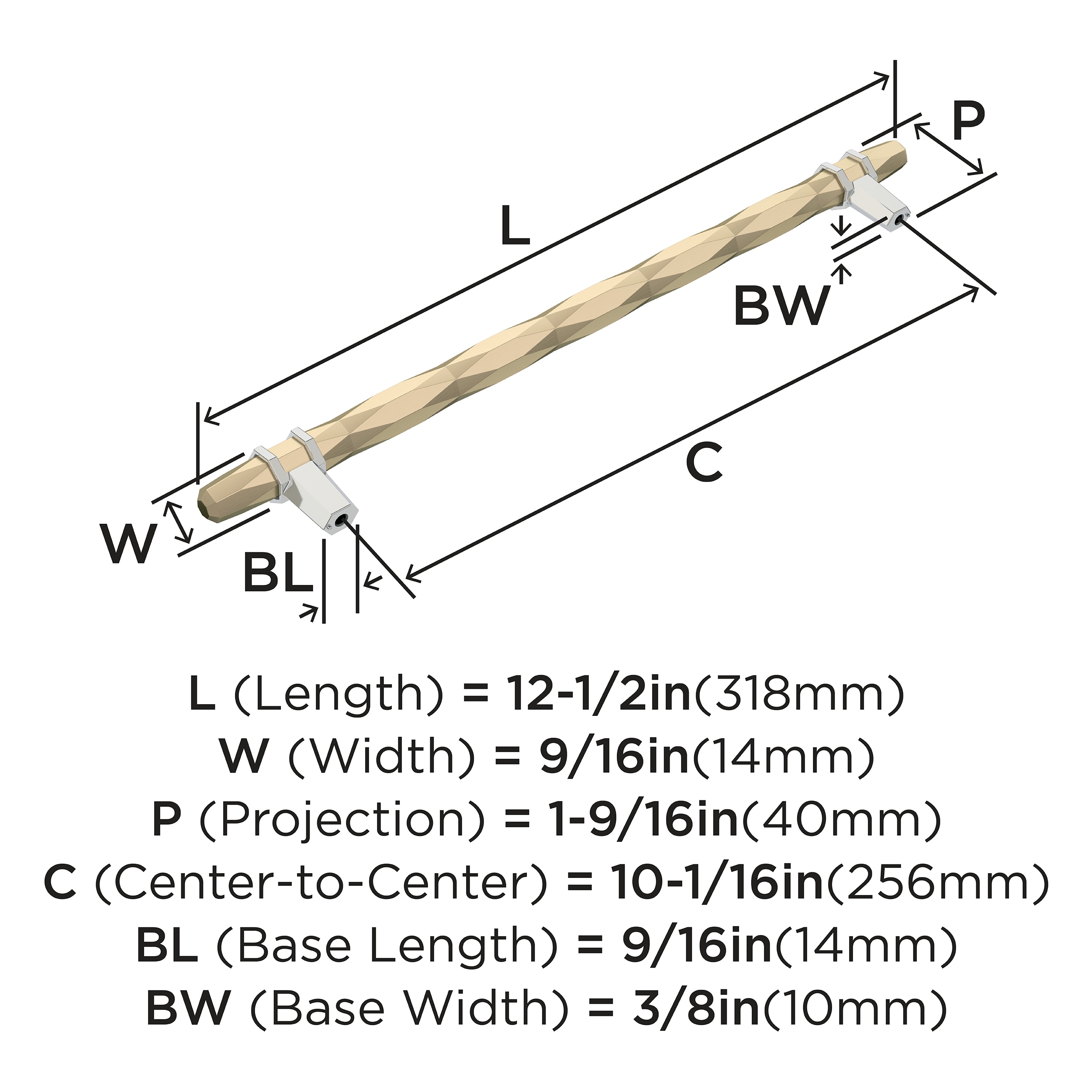 Amerock BP36664BBZ26 Cabinet-Pulls - View #4