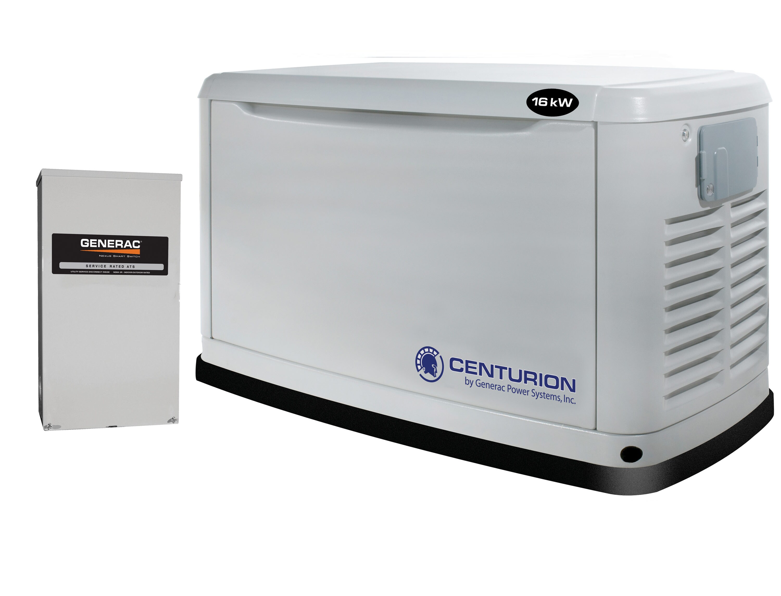 Centurion by Generac Power Systems 6063 16000-Watt (LP)/16000-Watt (NG) Standby Generator with Automatic Transfer Switch