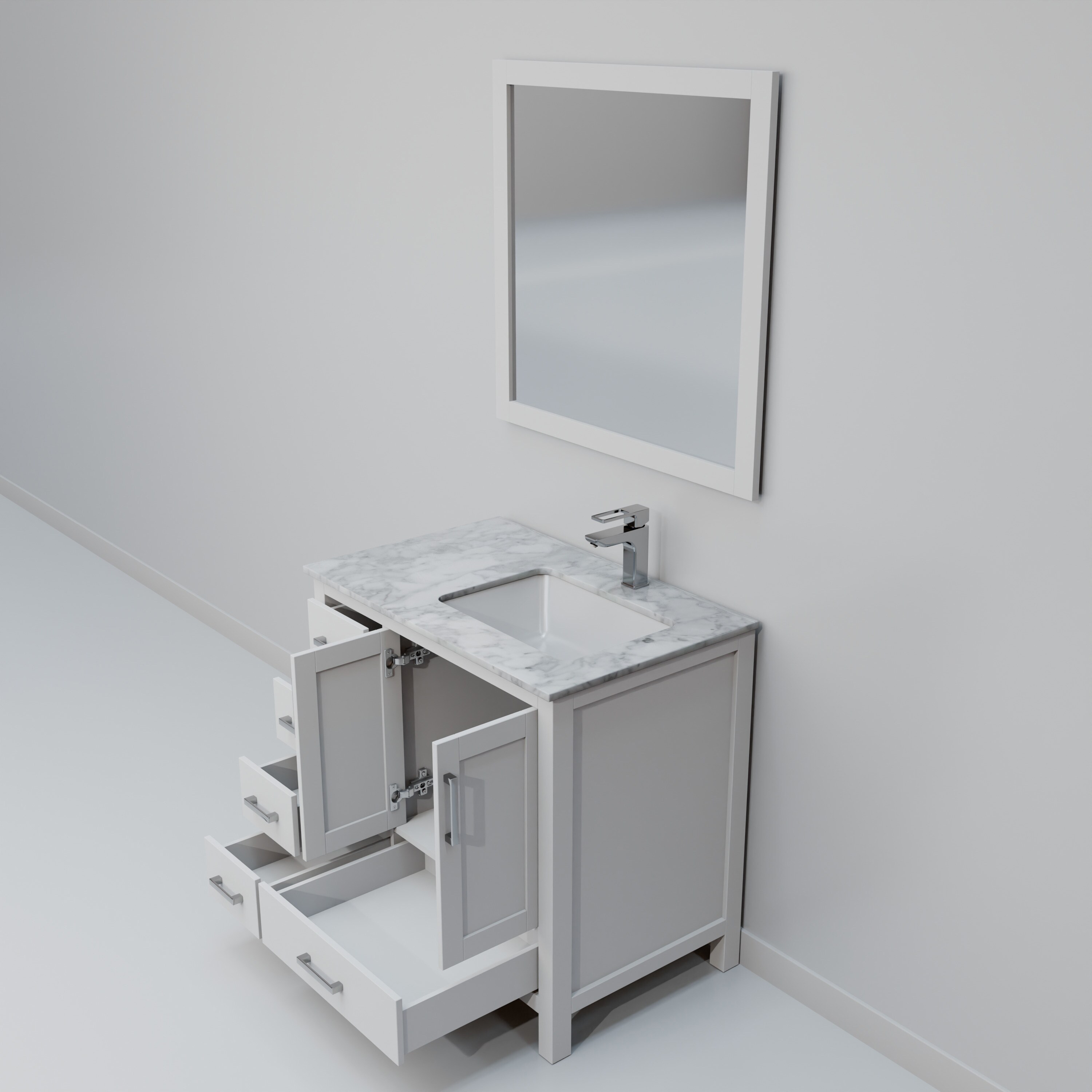 Lexora LJ342236SADSM34FR Bath-Vanity-Combo - View #6