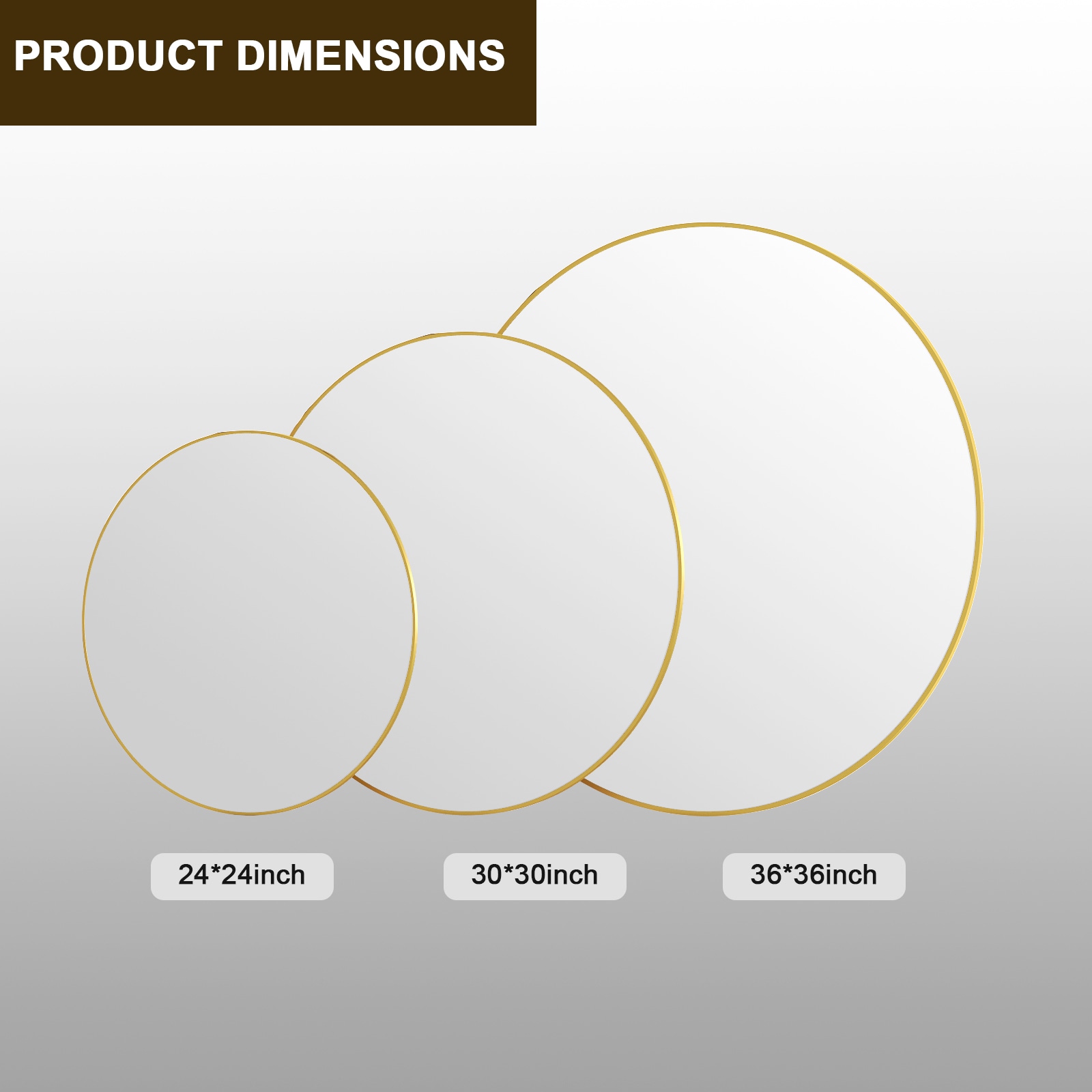 BEAUTYPEAK TJRM24G Decor-Mirrors - View #6