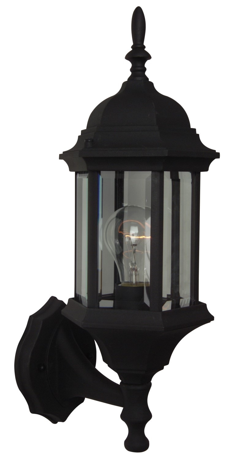 Craftmade Z290-TB Hex Style 1 -Light 17.75-in H Matte Black Hardwired Outdoor Wall Light