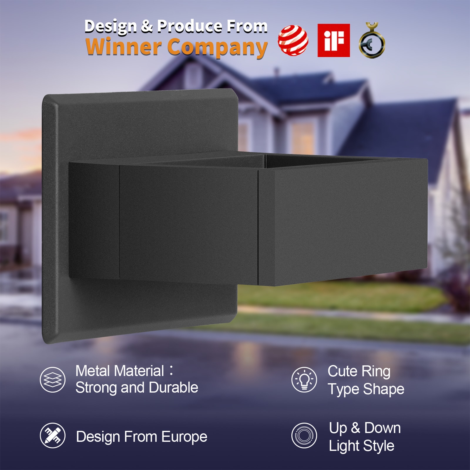 Flynama DBL-D0102HAL7IW Outdoor-Wall-Lighting - View #9