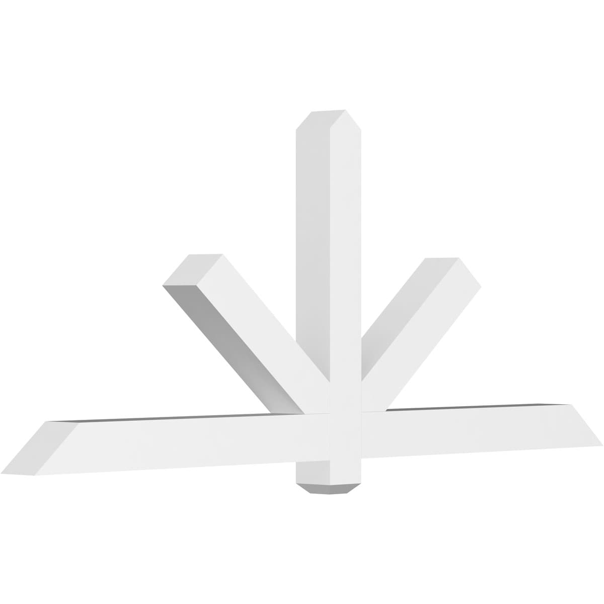Ekena Millwork GBP072X30X0404KEN00 Kennewick White PVC Gable bracket