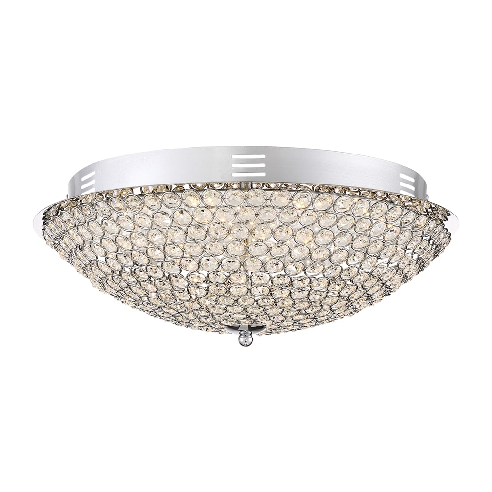 Quoizel PCIN1716C Infinity 1-Light 16-in Polished Chrome LED Flush Mount Light