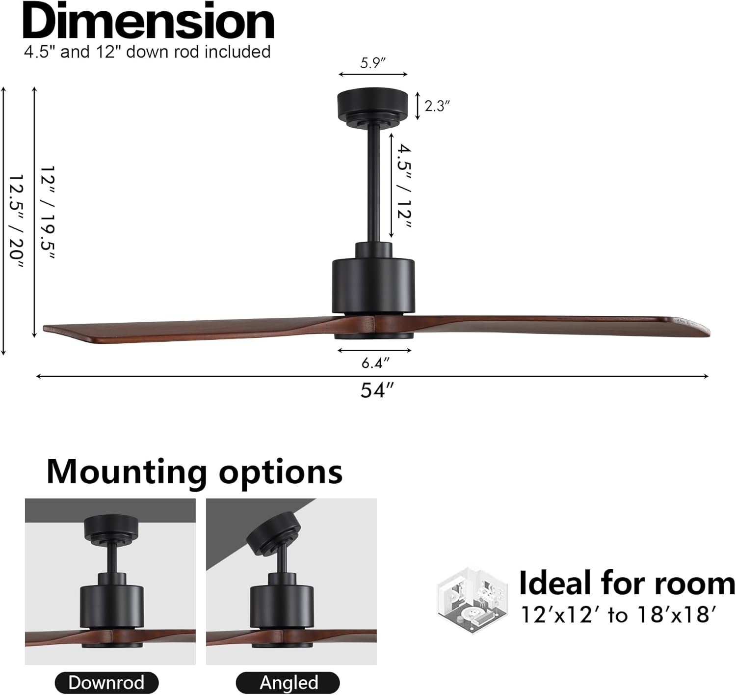 MLIAN WBCF-BS194-BR Ceiling-Fans - View #8