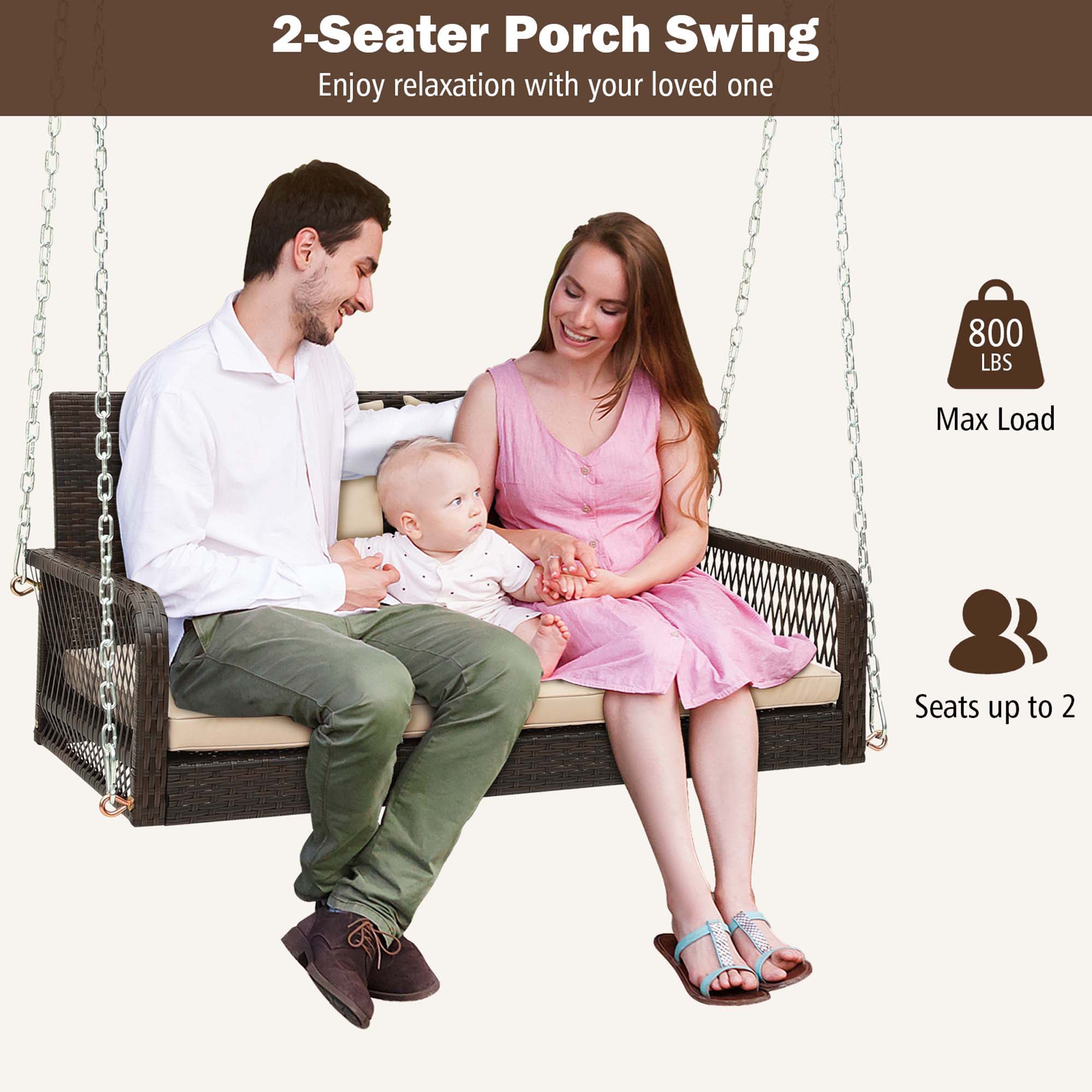 Costway LWS00058 Swing-Gliders - View #8