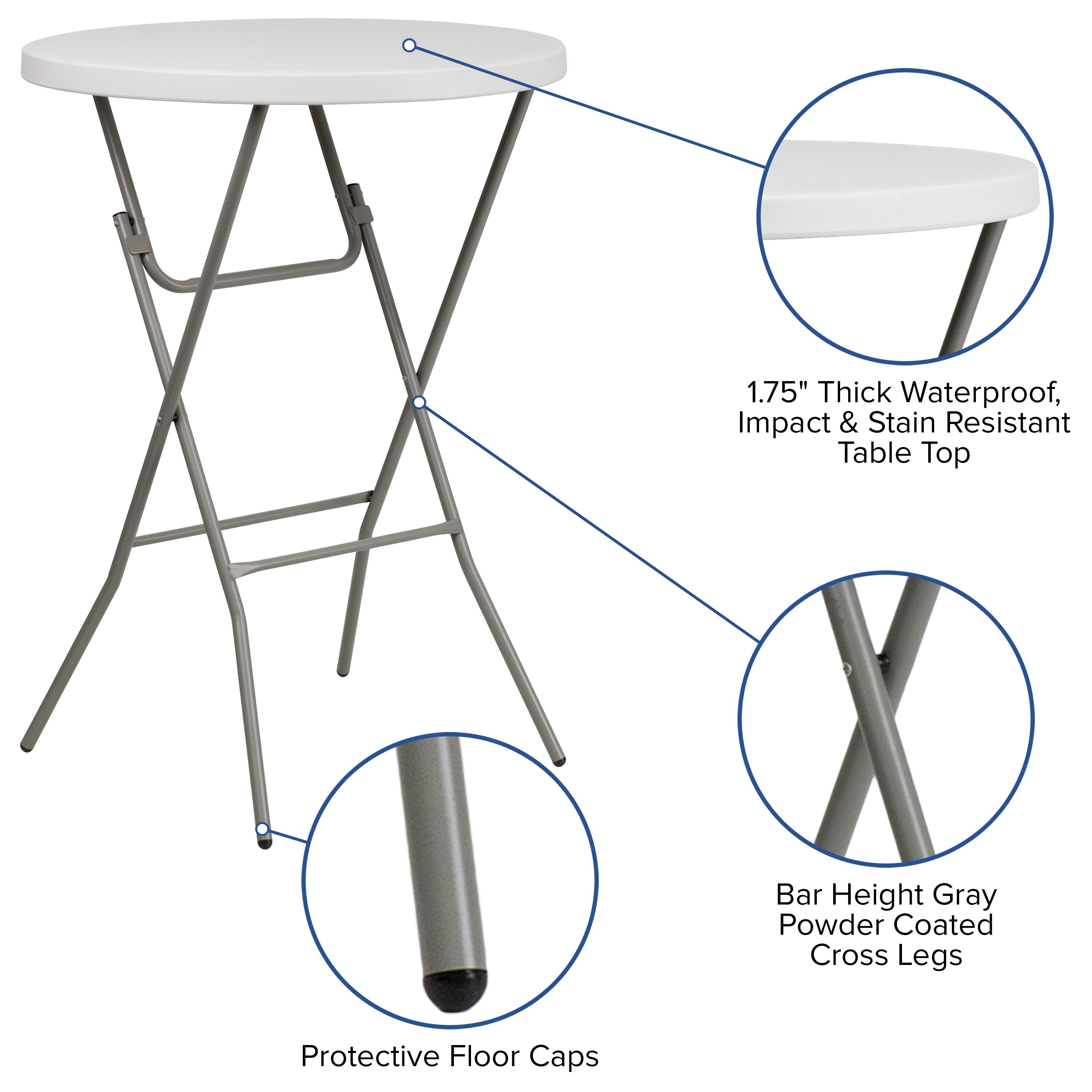Emma + Oliver 889142734239 Folding-Tables - View #3