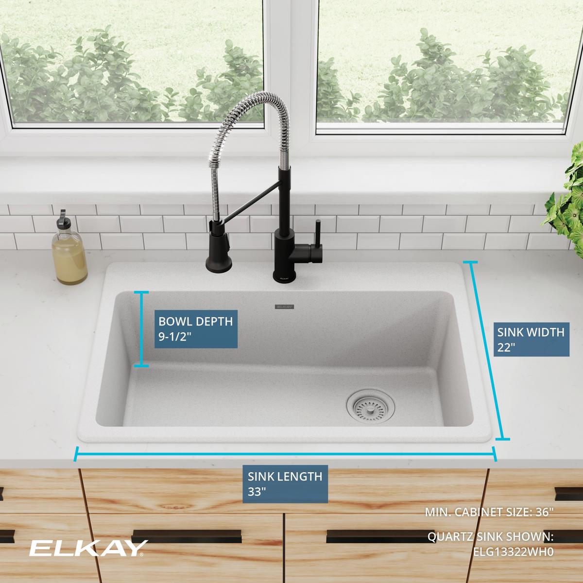Elkay ELG13322WH0 Kitchen-Sinks - View #4