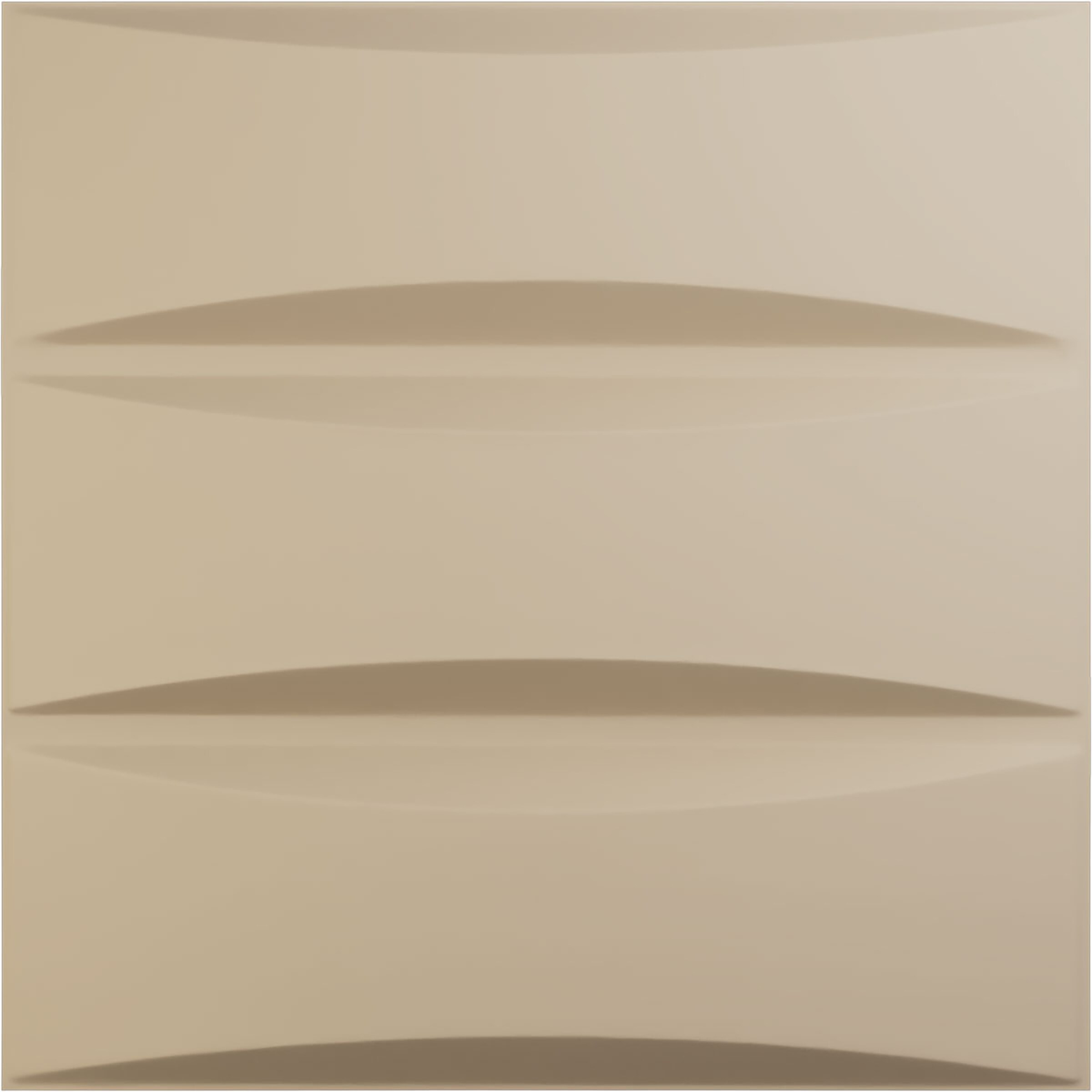 Ekena Millwork WP20X20TRGBE-CASE-12 19-5/8-in x 19-5/8-in Embossed Paintable/Stainable Brown/Tan PVC Wall Panel ( 12 -Pack, Covers 32.04 )