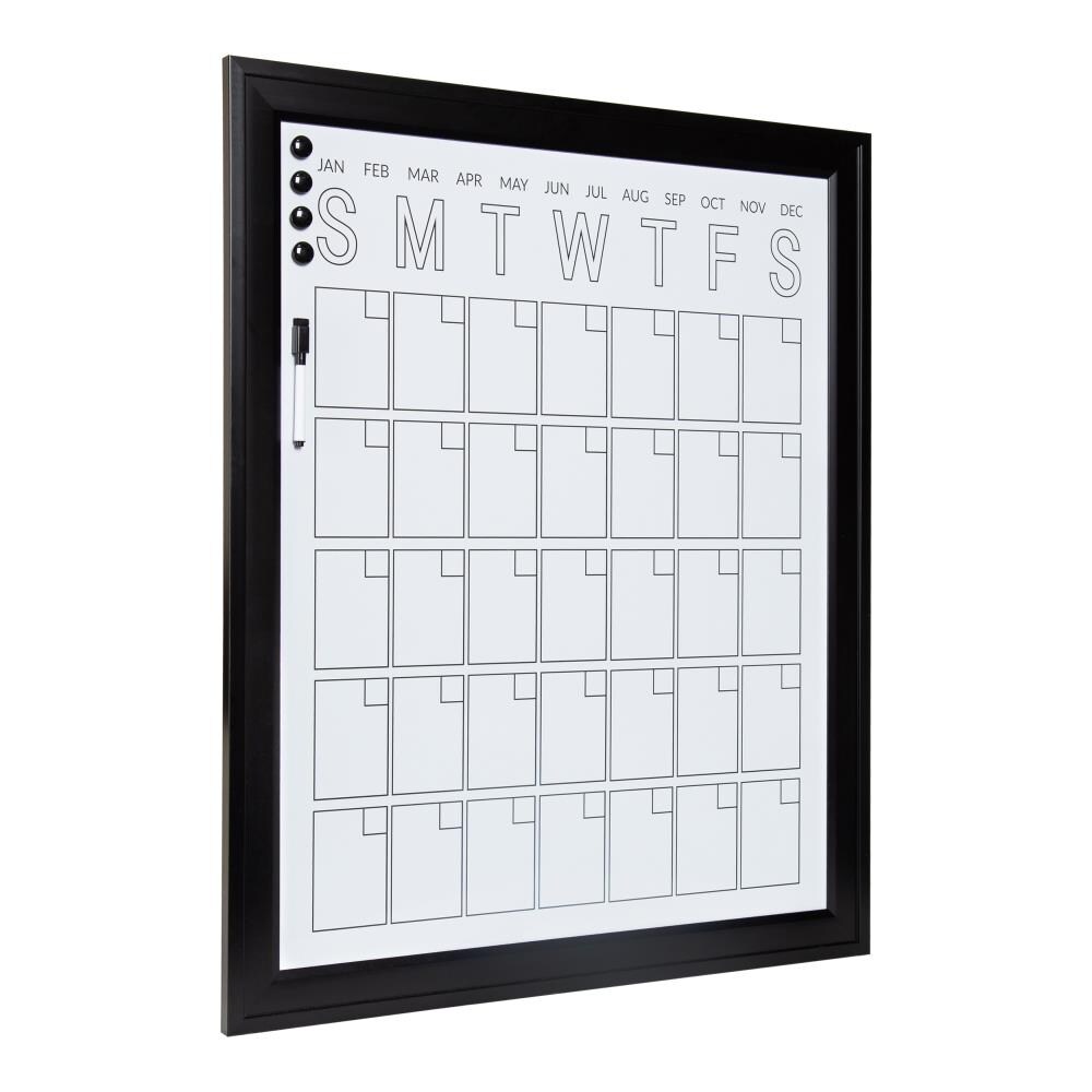 DesignOvation 27.5-in W x 33.5-in H Dry Erase Calendar at Lowes.com